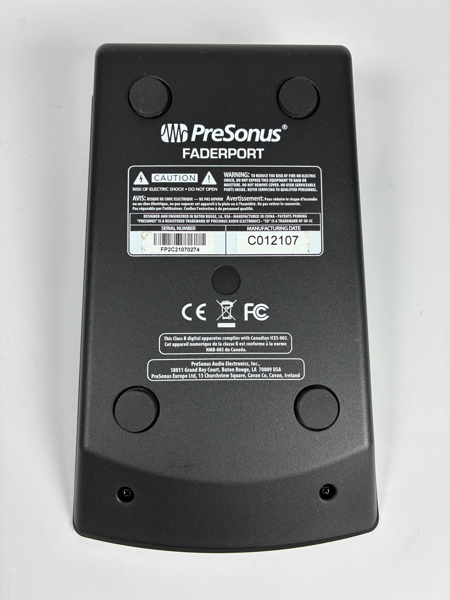 PreSonus FaderPort V2 USB DAW Transport Controller with Motorized Fader - Excellent Condition with Box and Power Supply