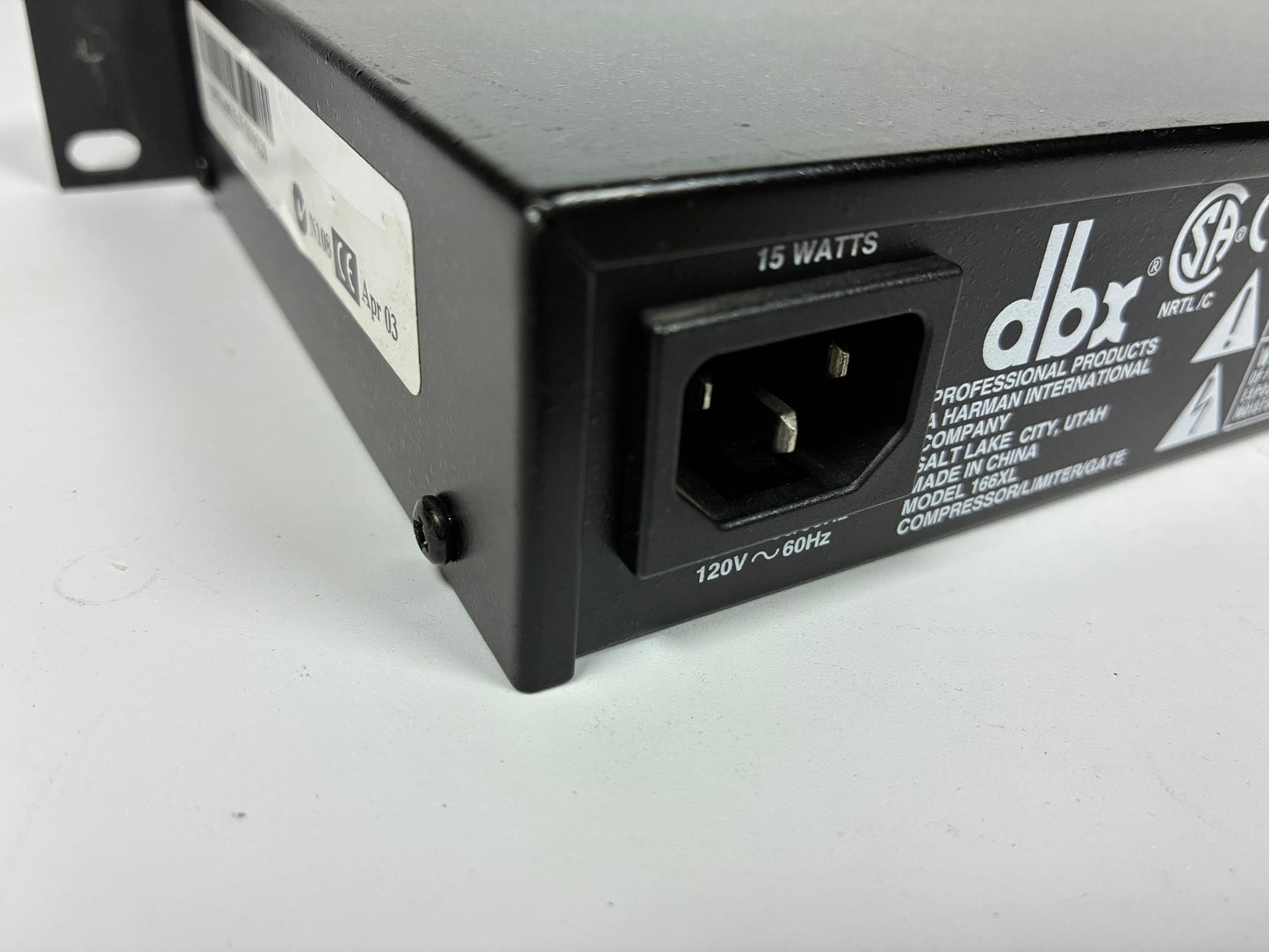 dbx 166XL Stereo Compressor / Limiter / Gate