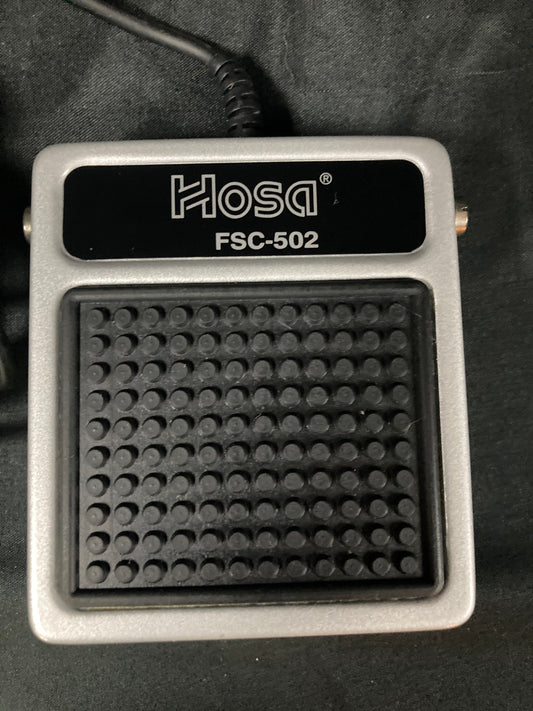 Hosa FSC-502 Momentary Open 1/4 TS Non-Latching Footswitch 2010s - Silver