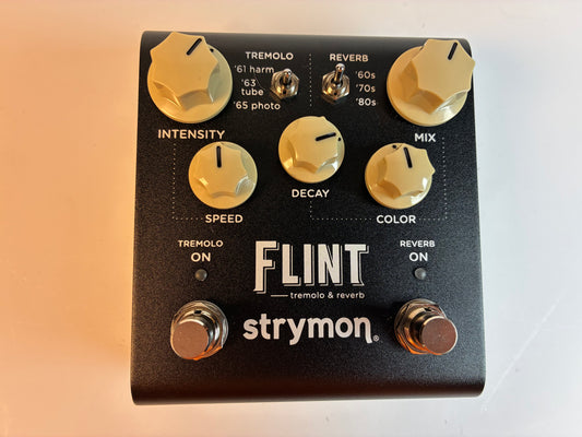 Strymon Flint Reverb and Tremolo V2 - Excellent Condition with Box, Documents, and Power Supply