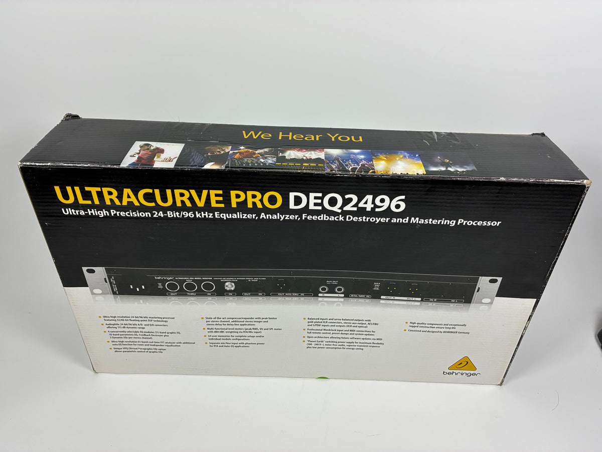 Behringer Ultracurve Pro DEQ2496 24-Bit Mastering Processor - Excellent Condition with Box
