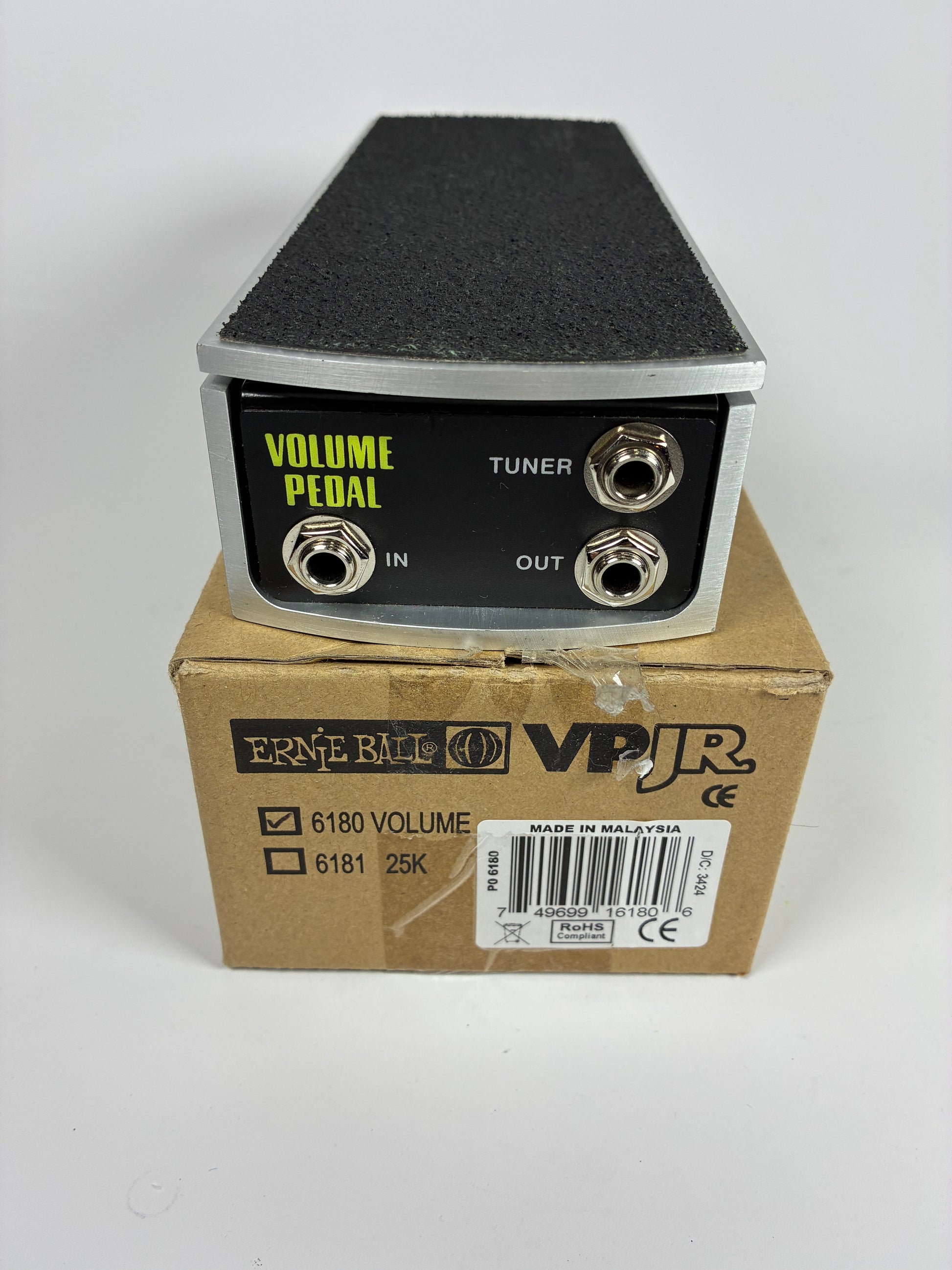 Ernie Ball P0-6180 VP JR. 250K Passive Volume Pedal Excellent Condition with Box