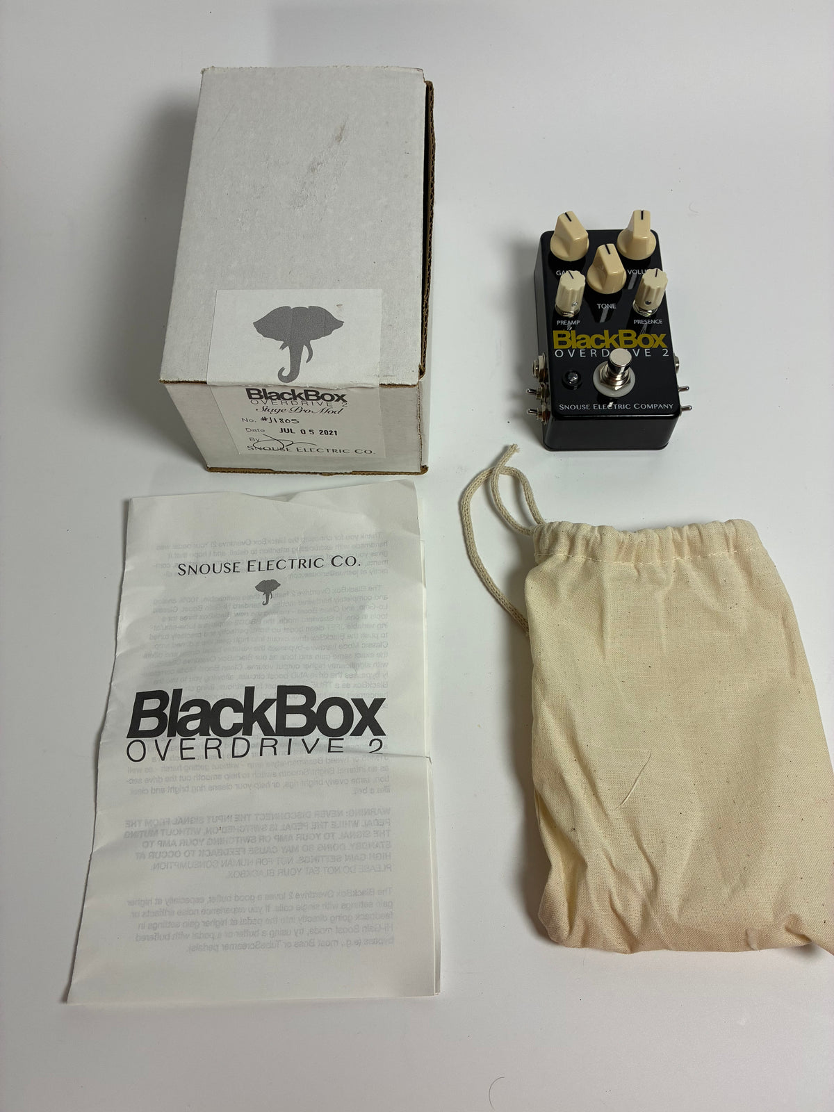 Snouse  Black Box 2 Stage Pro Mod - Excellent Condition with Box and Documents