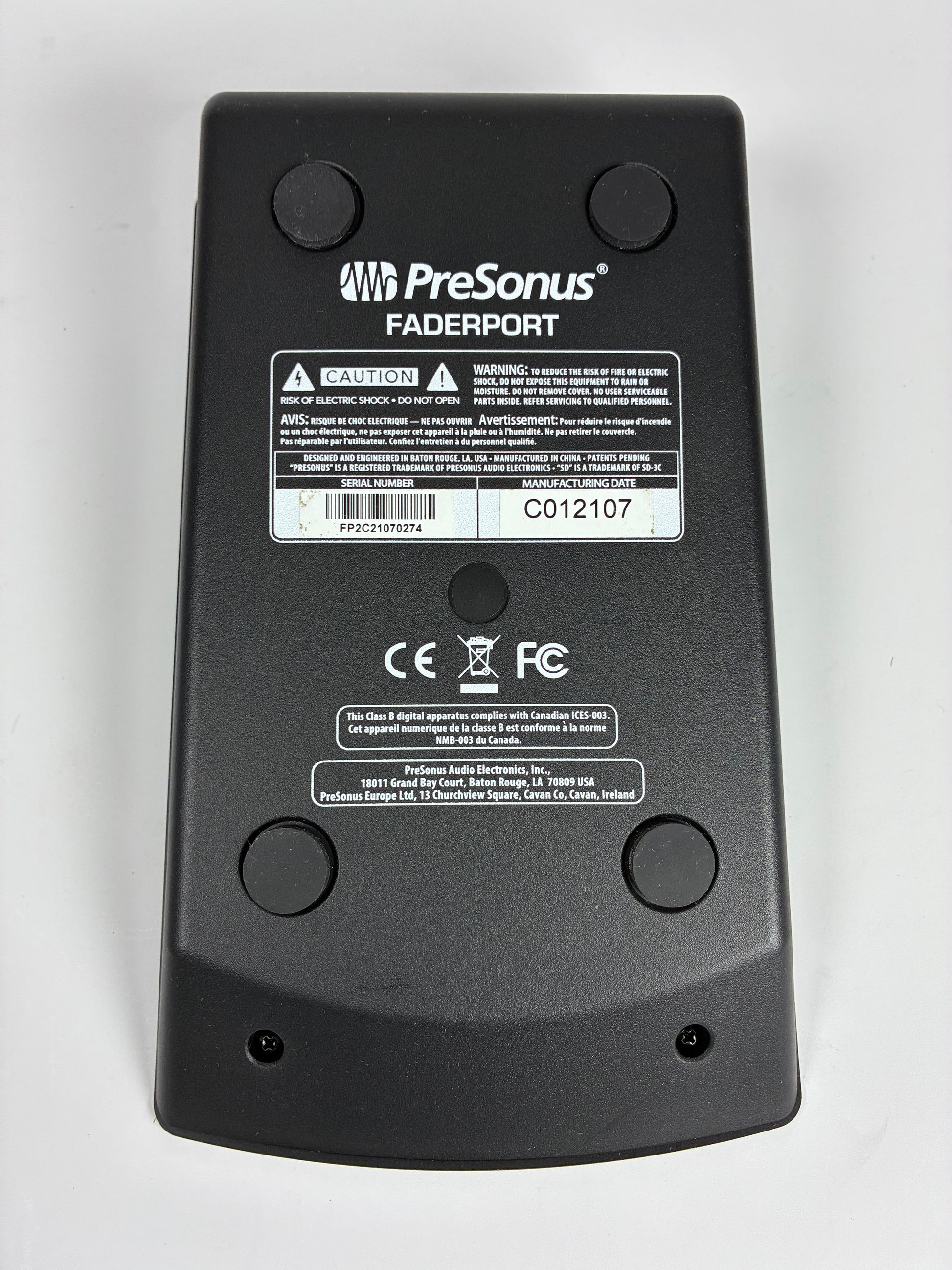 PreSonus FaderPort V2 USB DAW Transport Controller with Motorized Fader - Excellent Condition with Box and Power Supply