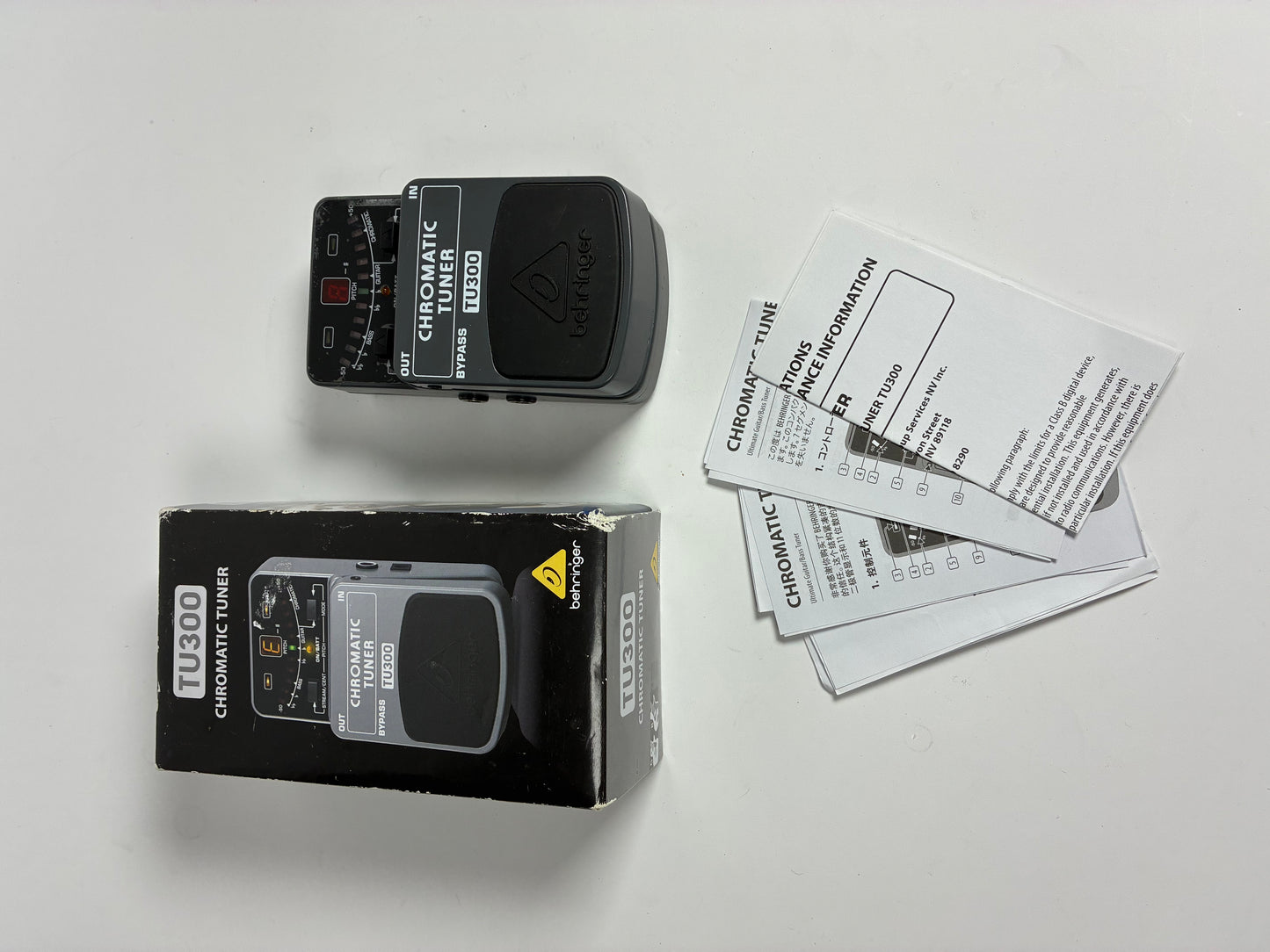 Behringer TU300 Chromatic Tuner - Excellent Condition with Box and Documents