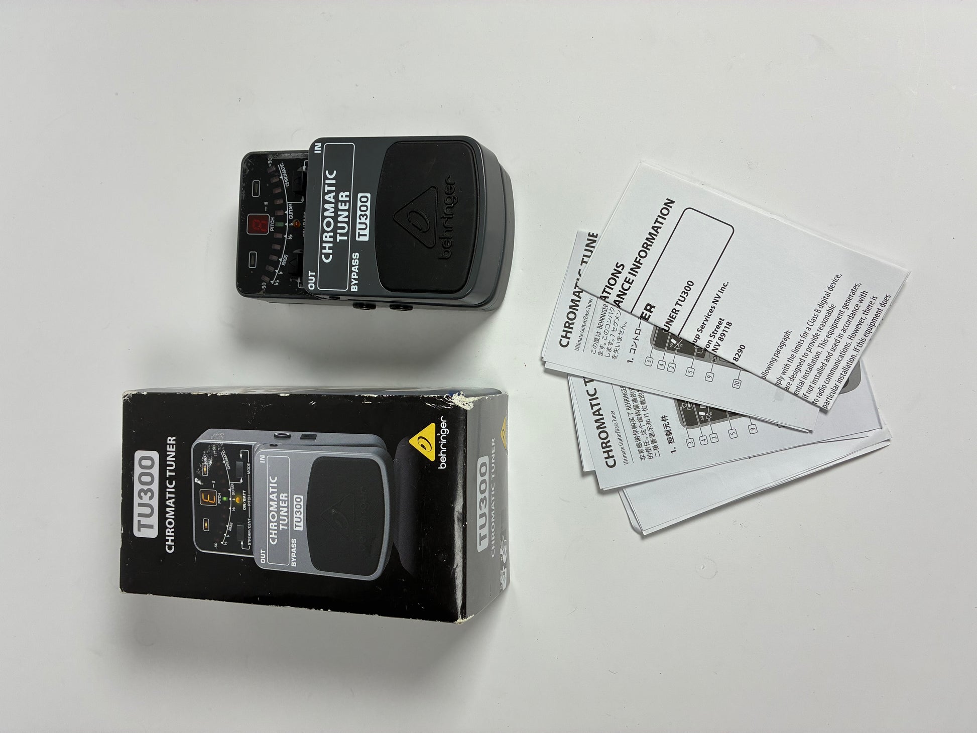 Behringer TU300 Chromatic Tuner - Excellent Condition with Box and Documents