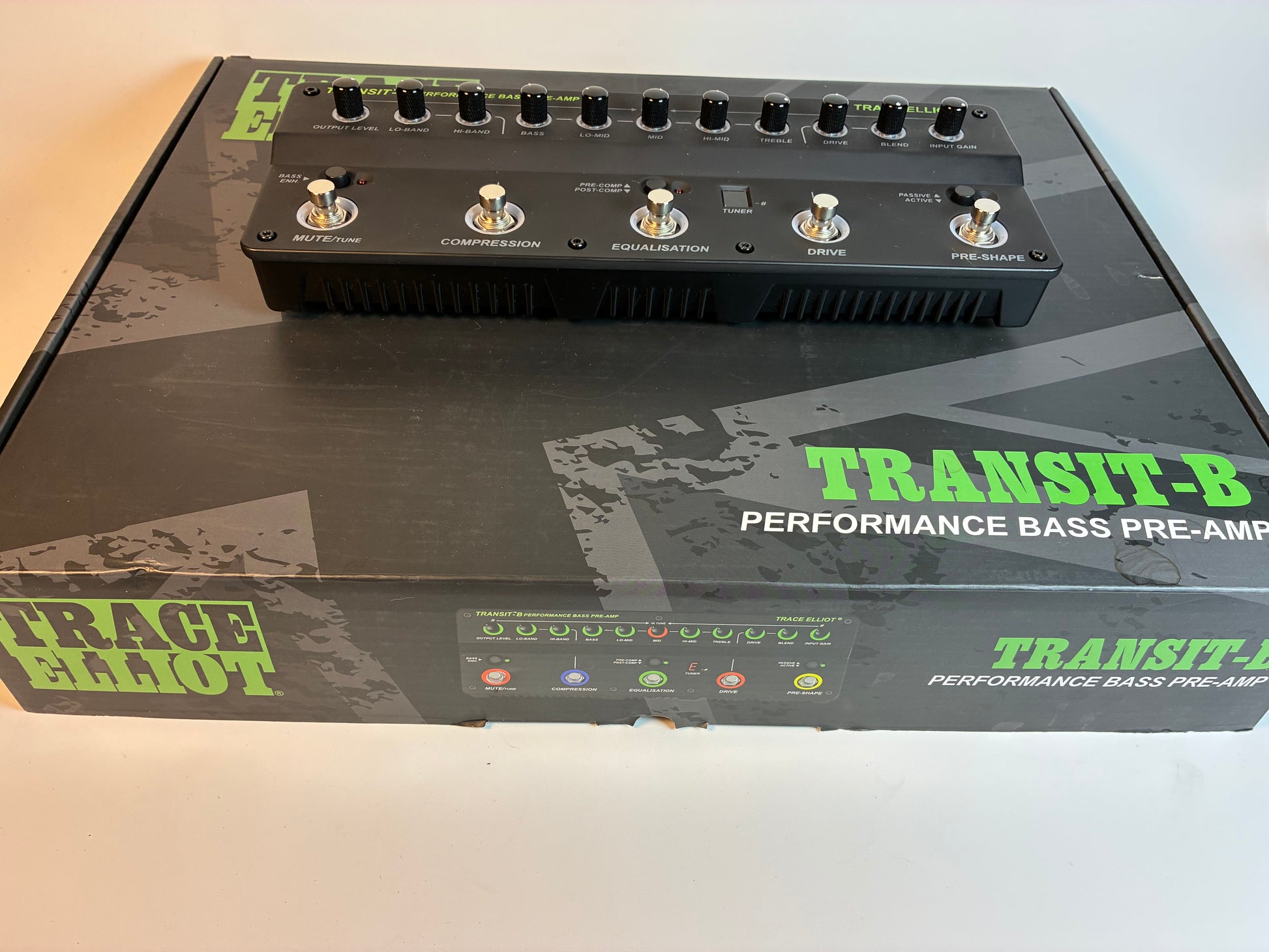 Trace Elliot Transit B Bass Multi-Effect - Excellent Condition with Box, Power Supply and Fitted Carrying Bag