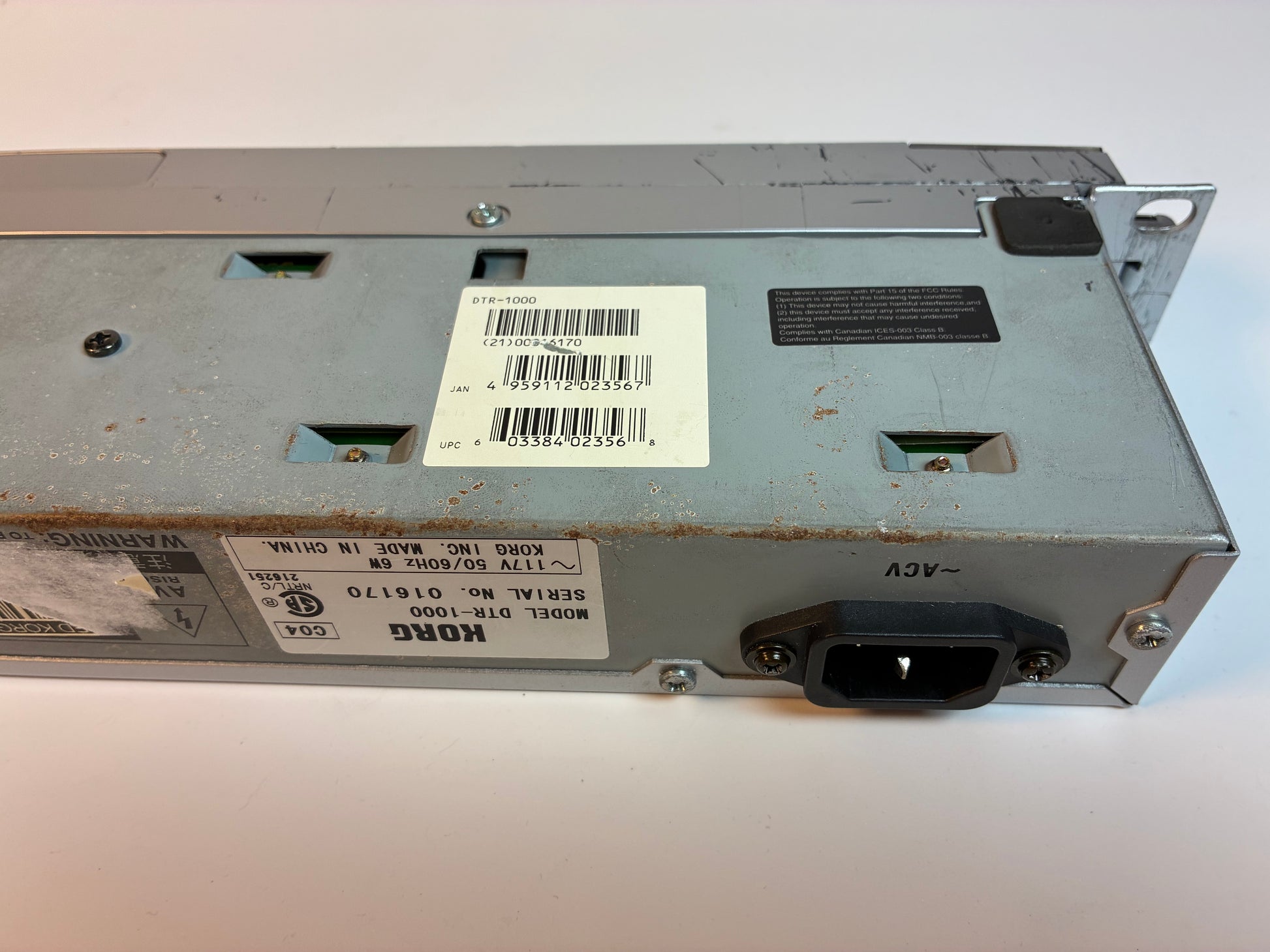 Korg DTR-1000 Rack Tuner with Power Cable