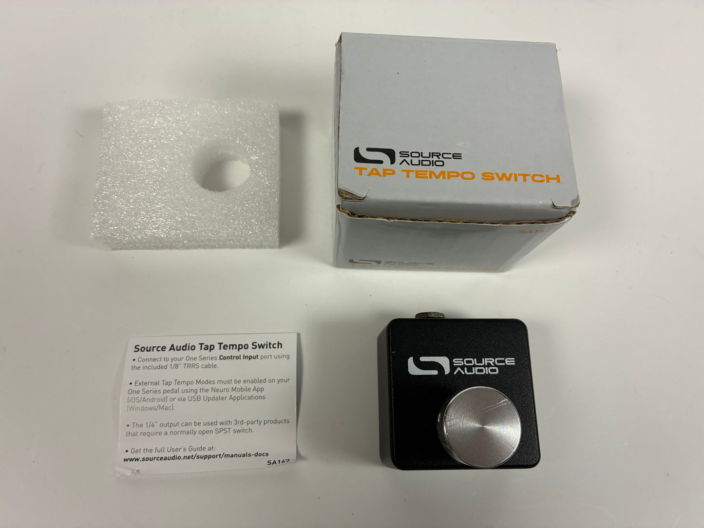 Source Audio SA167 Tap Tempo Footswitch  - Excellent with Box