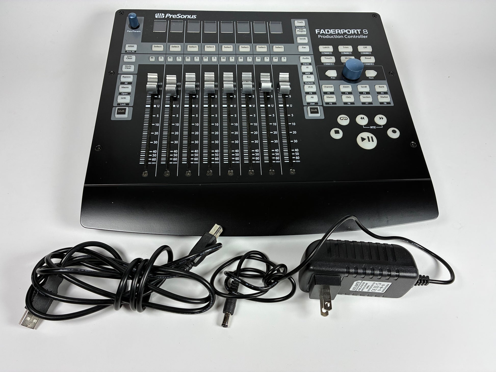 PreSonus FaderPort 8 USB DAW Control Surface - Excellent Condition with Box, USB Cable and Power Supply