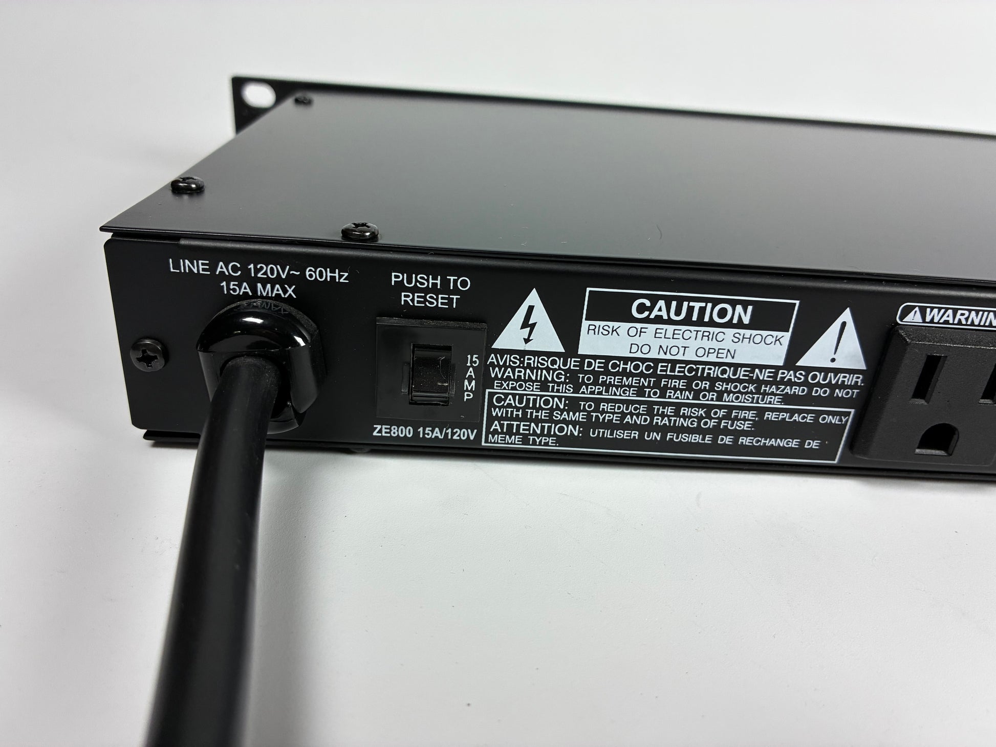 Furman RackRider RR-15 Power Conditioner & Light Module