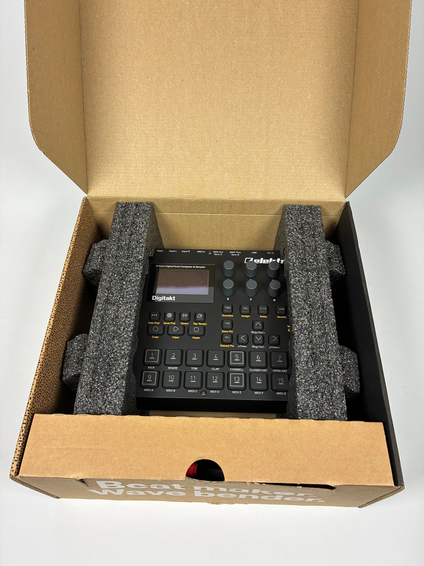 Elektron Digitakt - Excellent Condition with Box, Power Supply and Bonus Stand