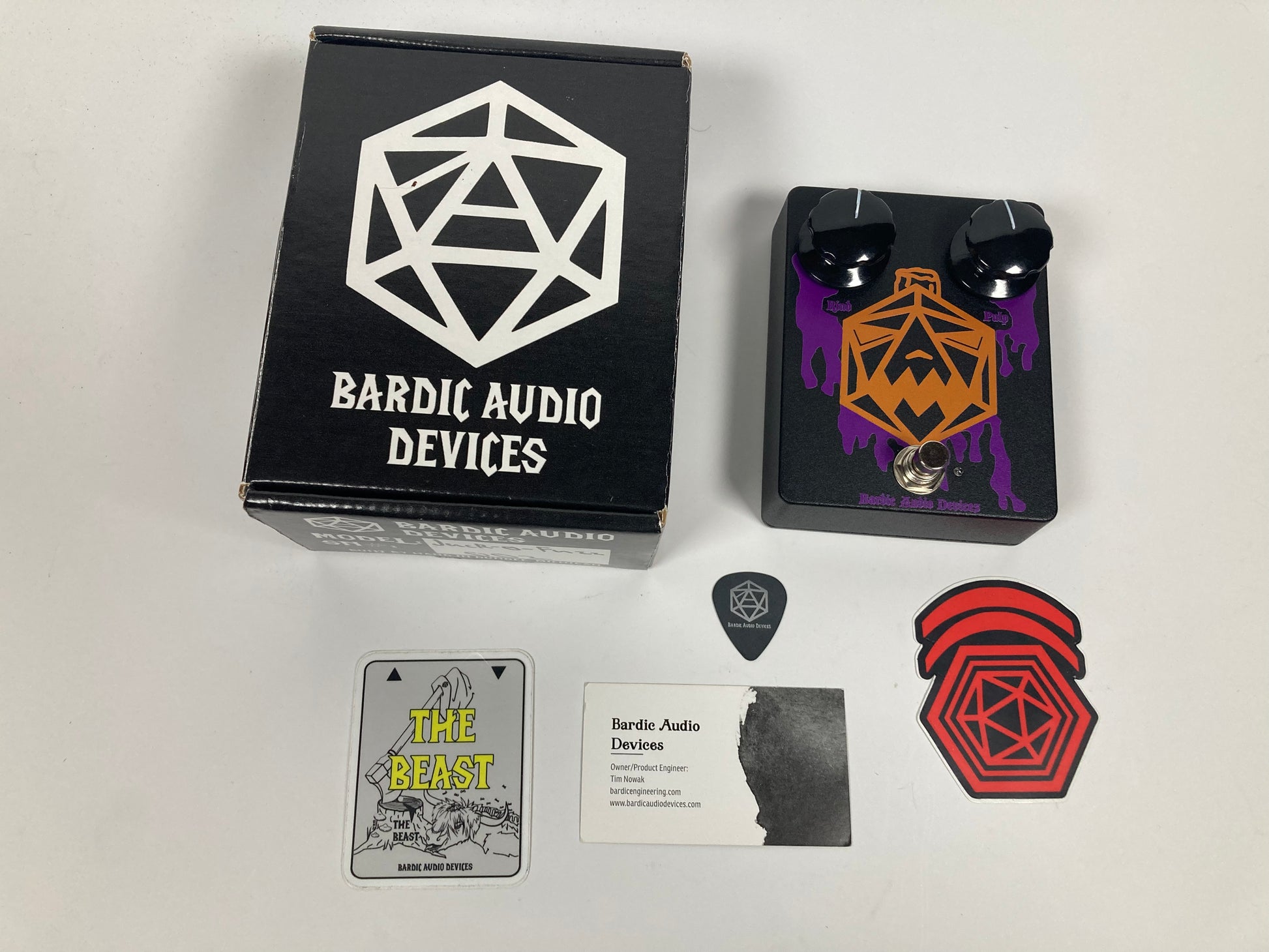 Bardic Audio Jack-O Fuzz (Limited Run) Excellent Condition with box