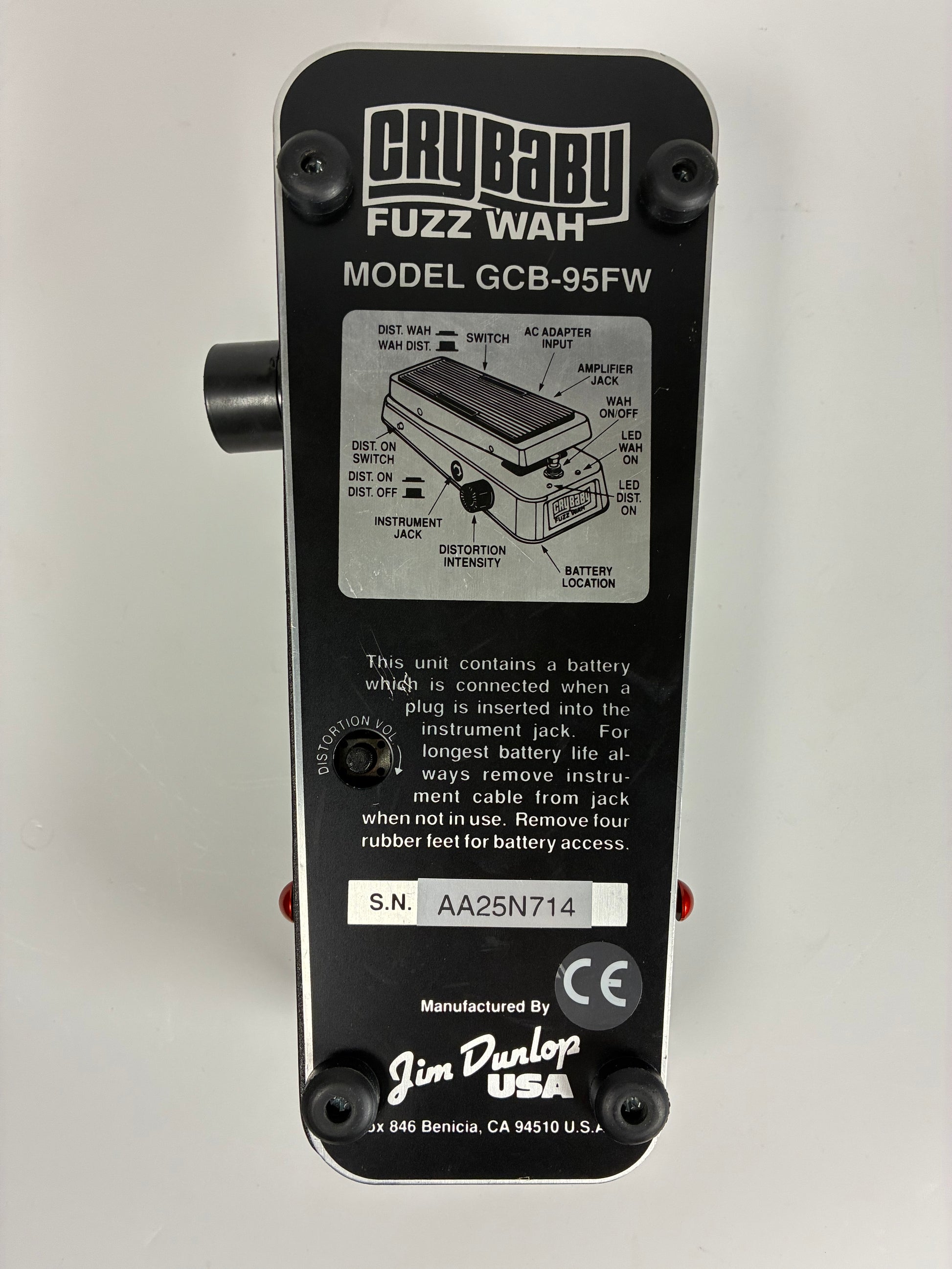 Dunlop GCB95FW Cry Baby Fuzz Wah - Excellent Condition with Box