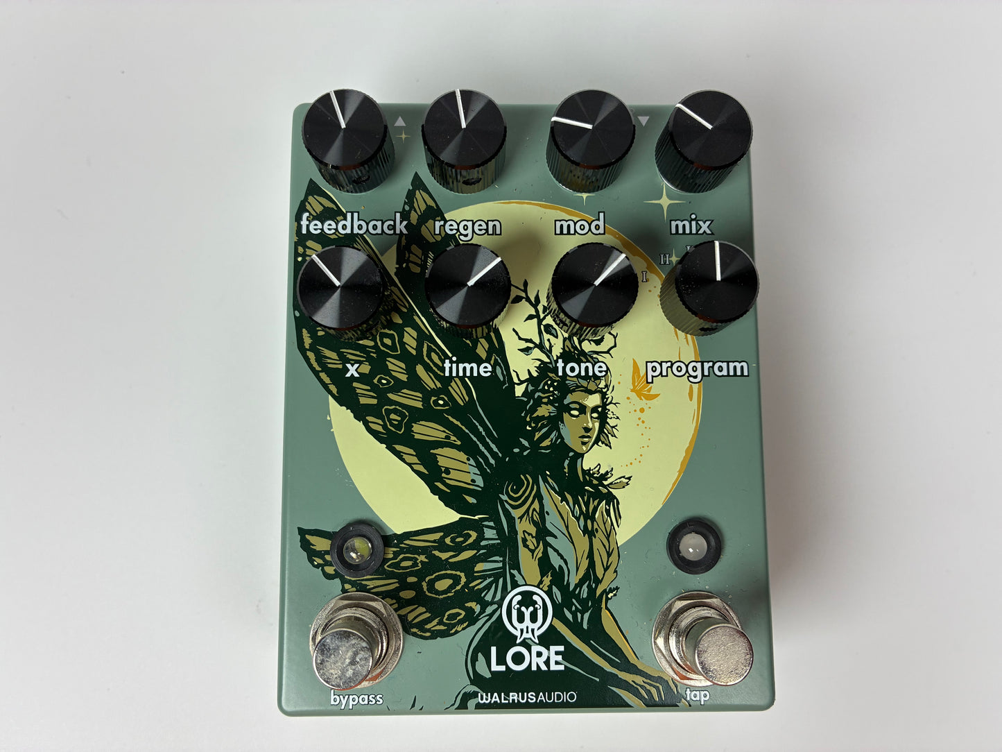 Walrus Audio Lore Reverse Soundscape Generator - Muted Green / Dark Green Fairy - Excellent Condition