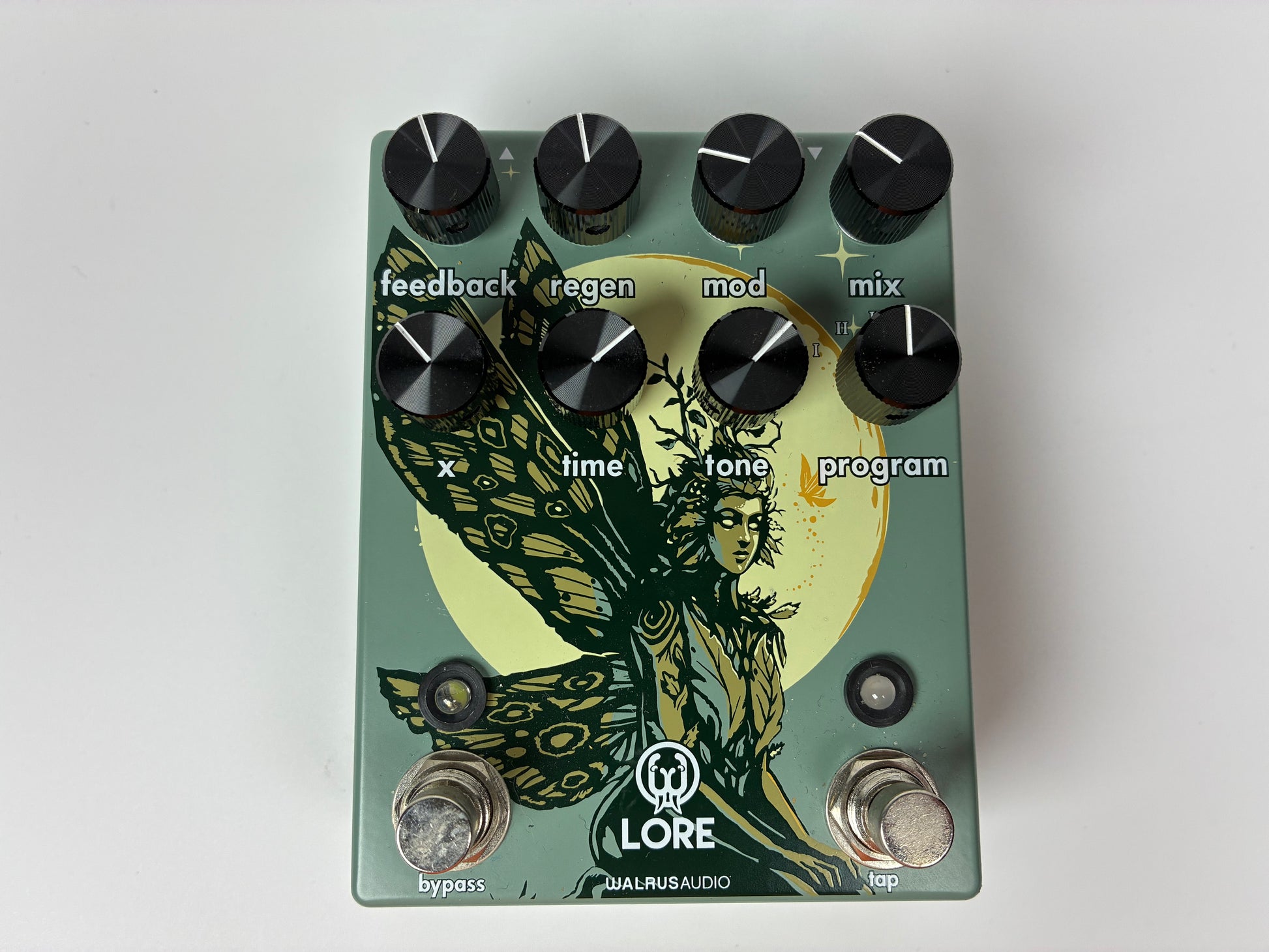 Walrus Audio Lore Reverse Soundscape Generator - Muted Green / Dark Green Fairy - Excellent Condition