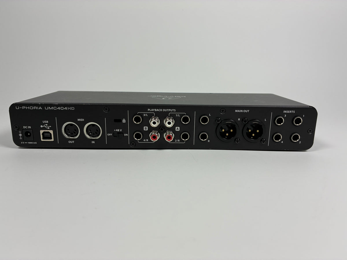 Behringer U-Phoria UMC404HD 4x4 USB Audio Interface