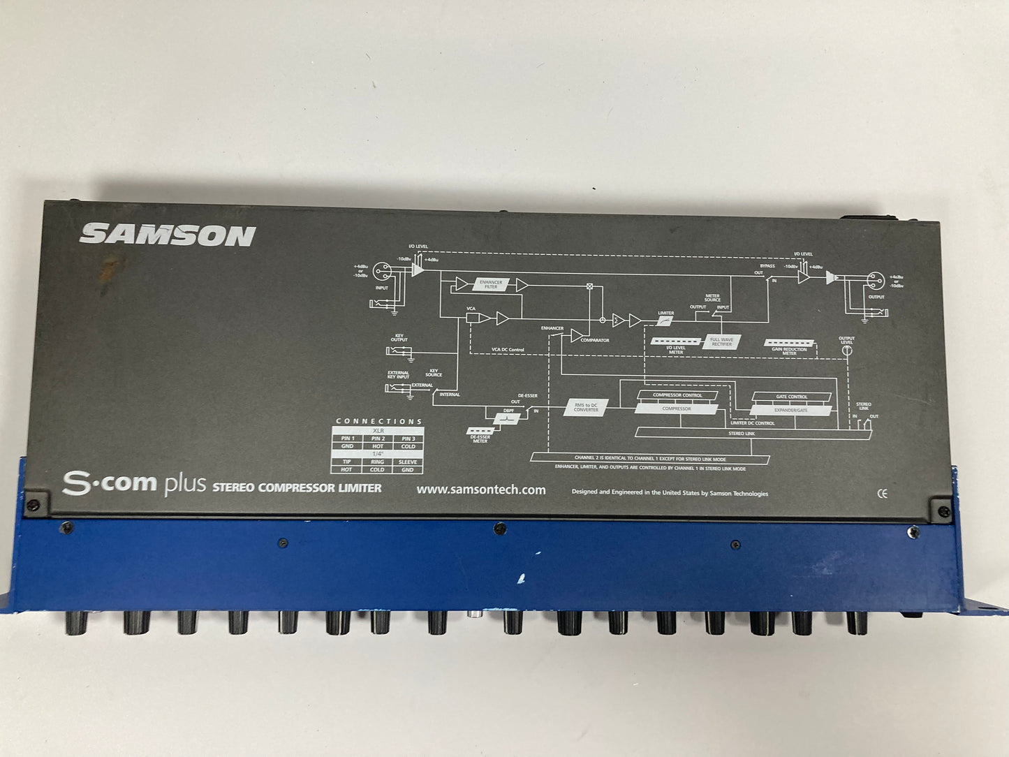 Samson S-Com Plus S Class Stereo Compressor/Limiter