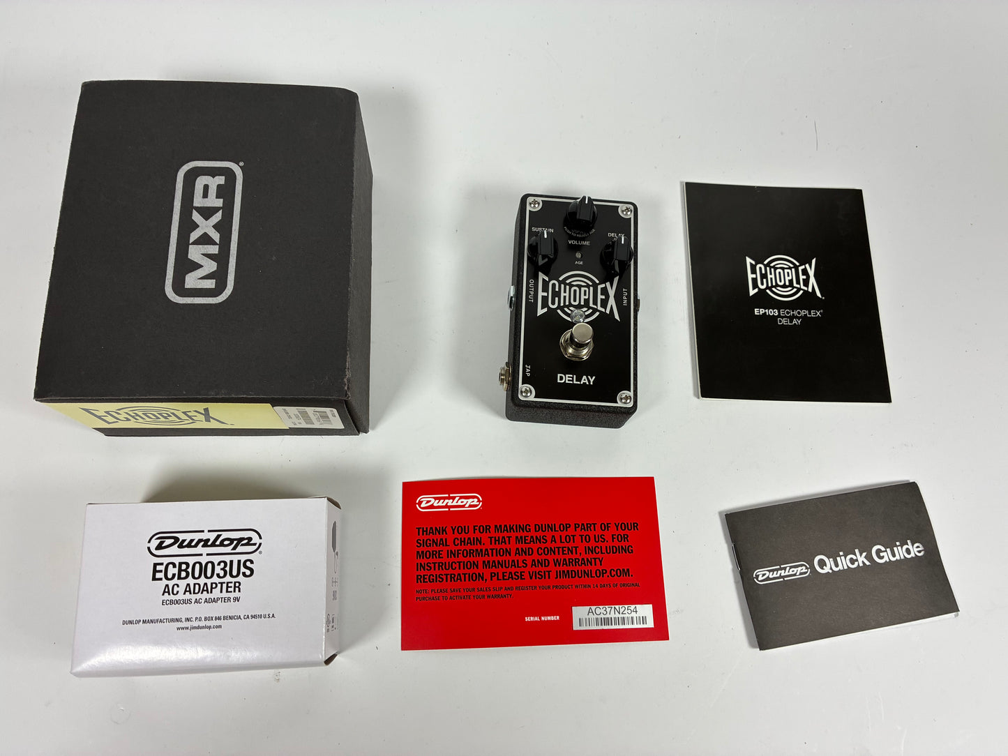Dunlop EP103 Echoplex Delay - Excellent Condition with Box and Documents