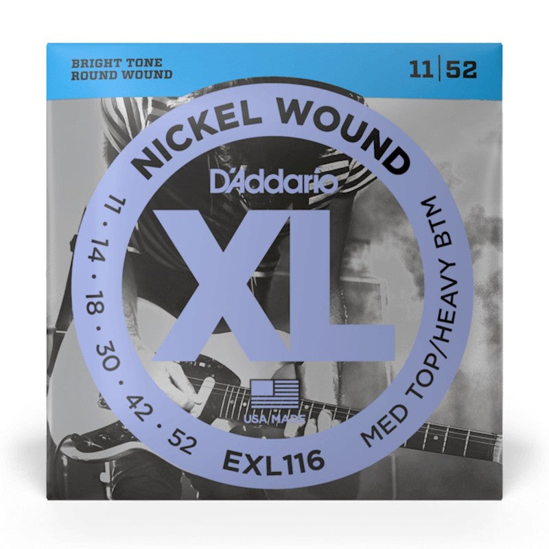 D'Addario EXL116 XL Electric Guitar Strings - .011-.052 Med/Heavy