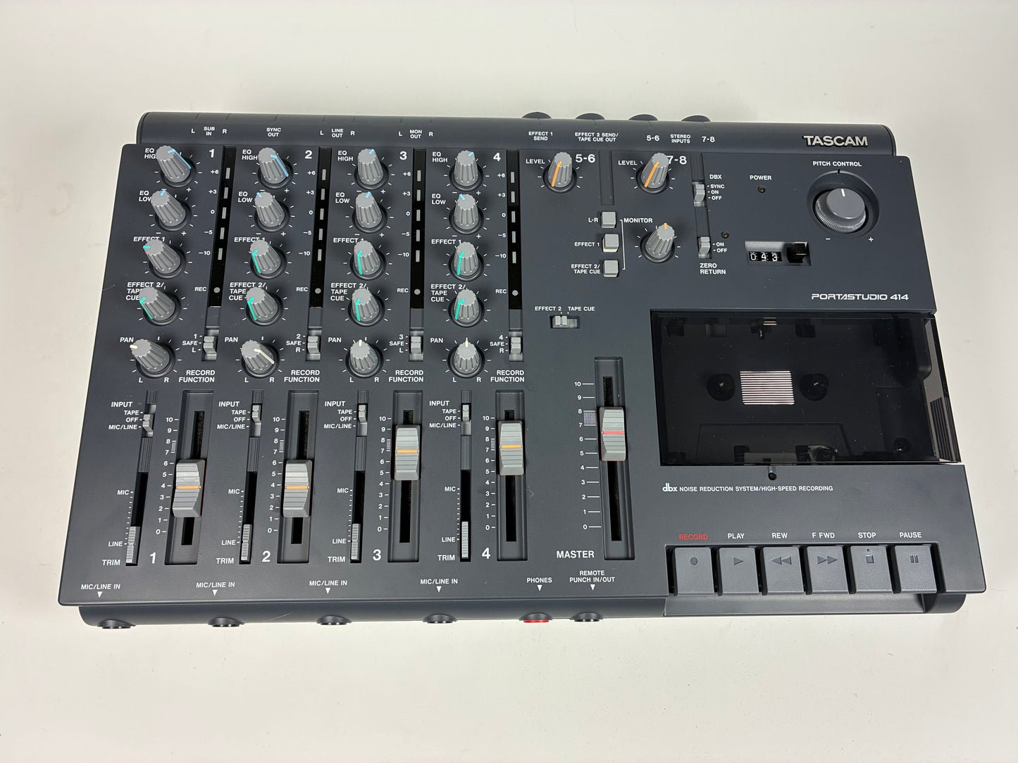 TASCAM Portastudio 414 4-Track Cassette Recorder - Excellent Condition with Box