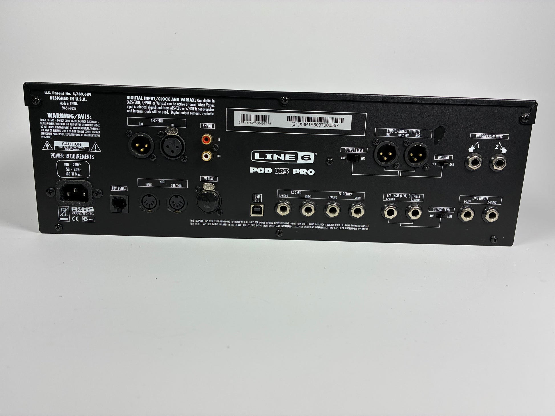 Line 6 POD x3 Pro Rackmount Multi-Effect and Amp Modeler