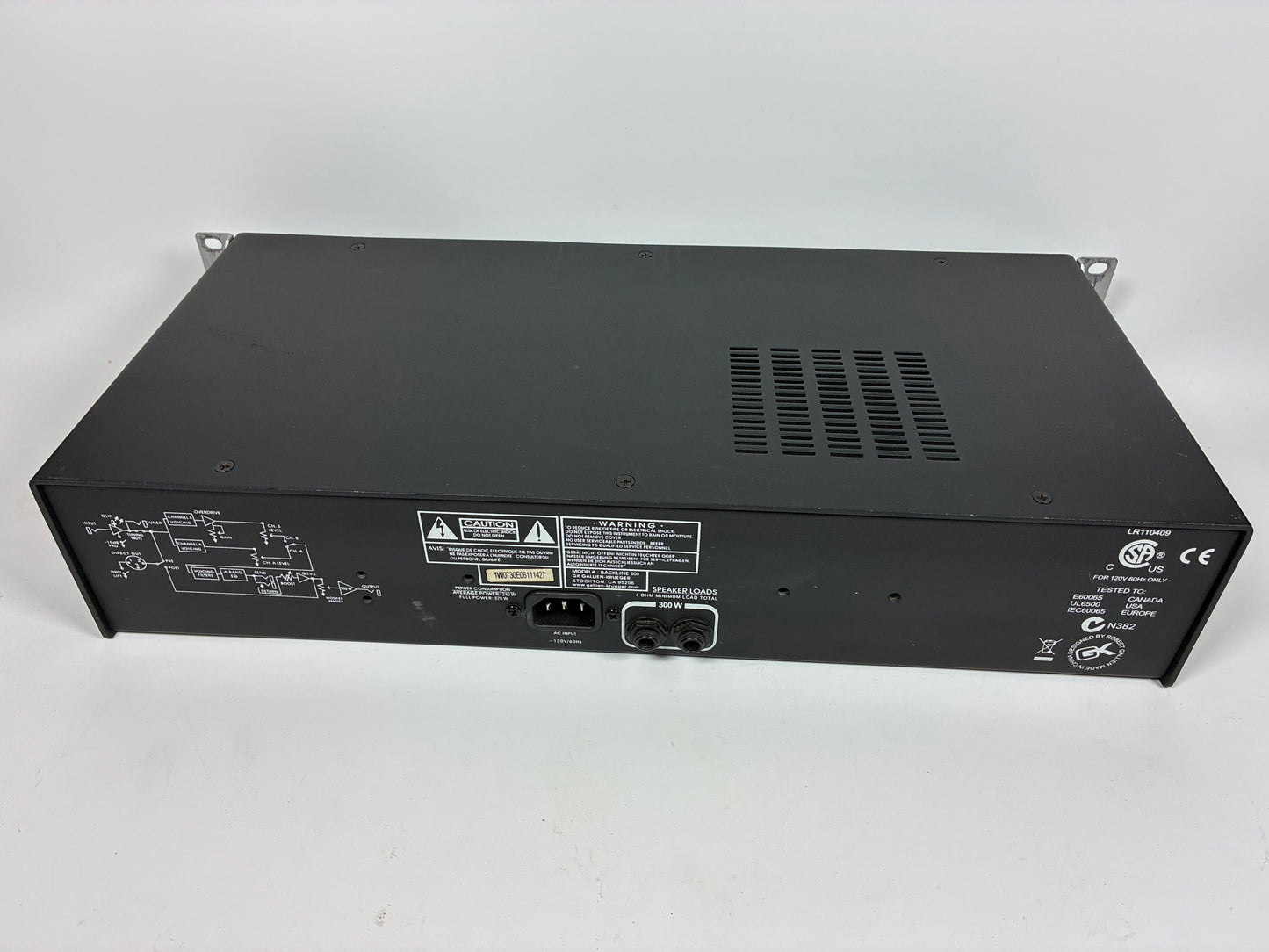 Gallien-Krueger Backline 600 2-Channel 300-Watt Bass Amp Head