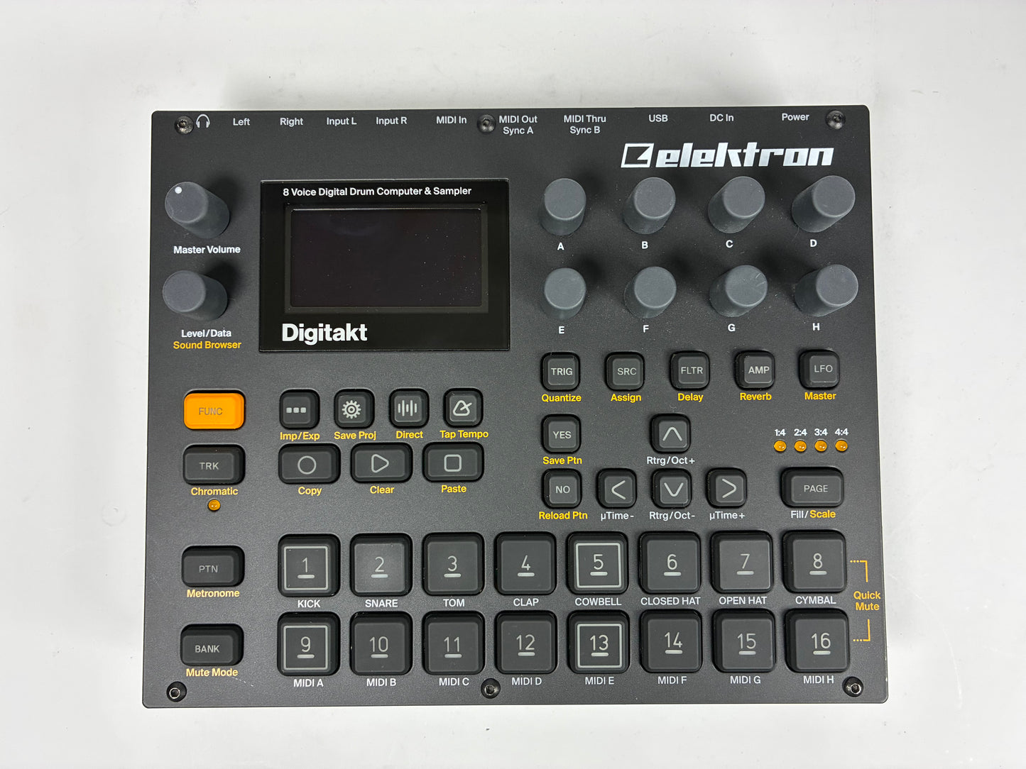 Elektron Digitakt - Excellent Condition with Box, Power Supply and Bonus Stand