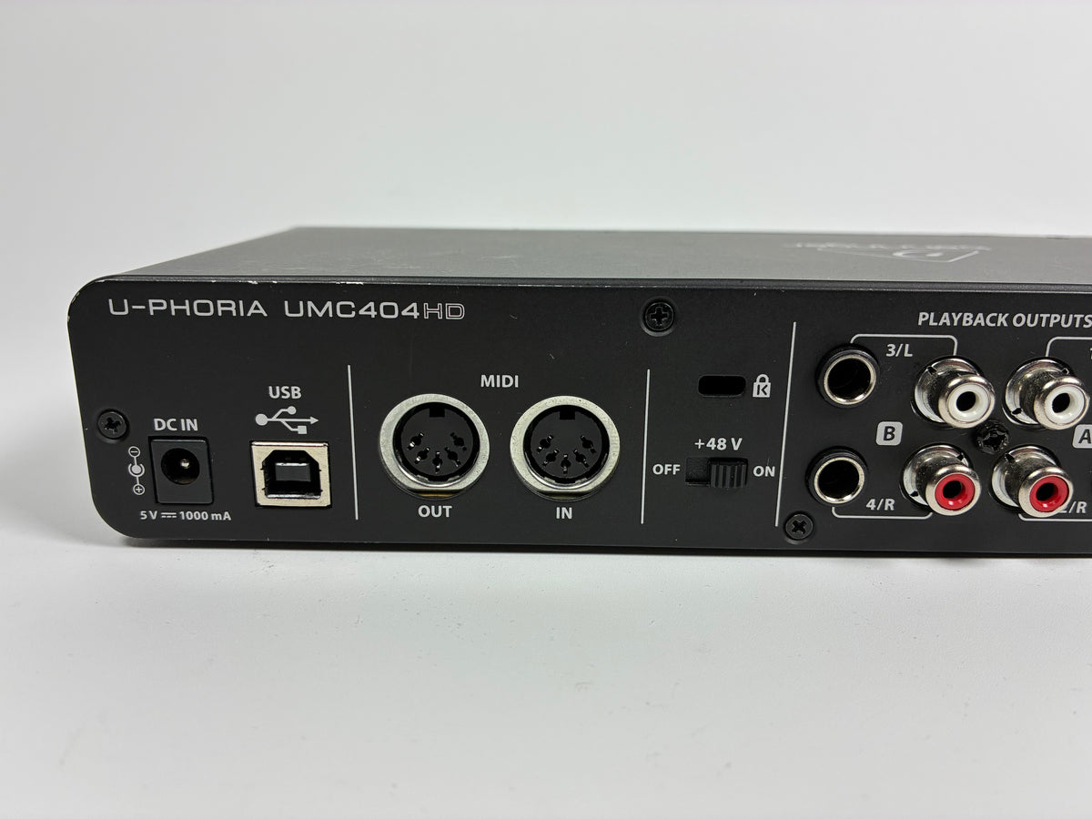 Behringer U-Phoria UMC404HD 4x4 USB Audio Interface
