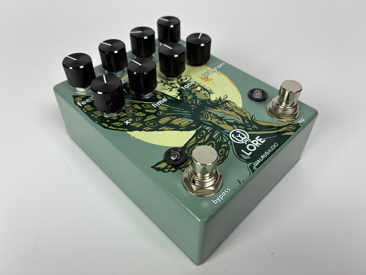 Walrus Audio Lore Reverse Soundscape Generator - Muted Green / Dark Green Fairy - Excellent Condition with Box and Documents