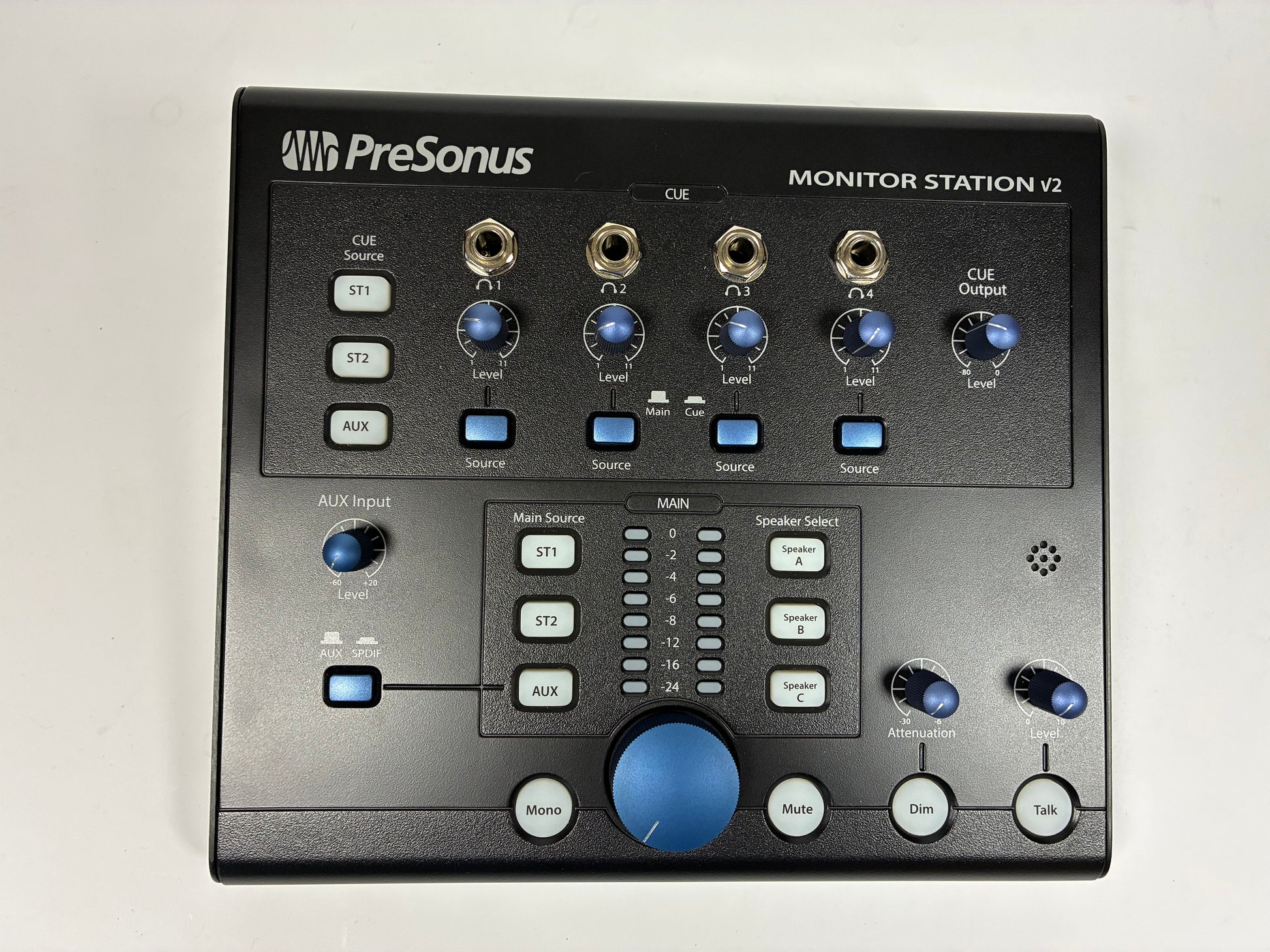 PreSonus Monitor Station V2 Desktop Monitor Controller - Excellent Condition with Box and Power Supply