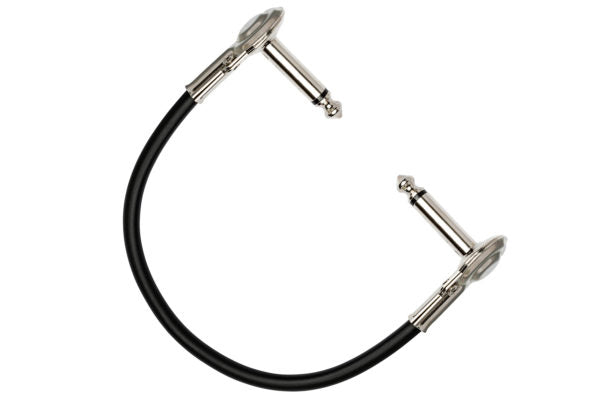 HOSA Guitar Patch Cable - Low-profile - Right-angle to Right-angle, 6 in
