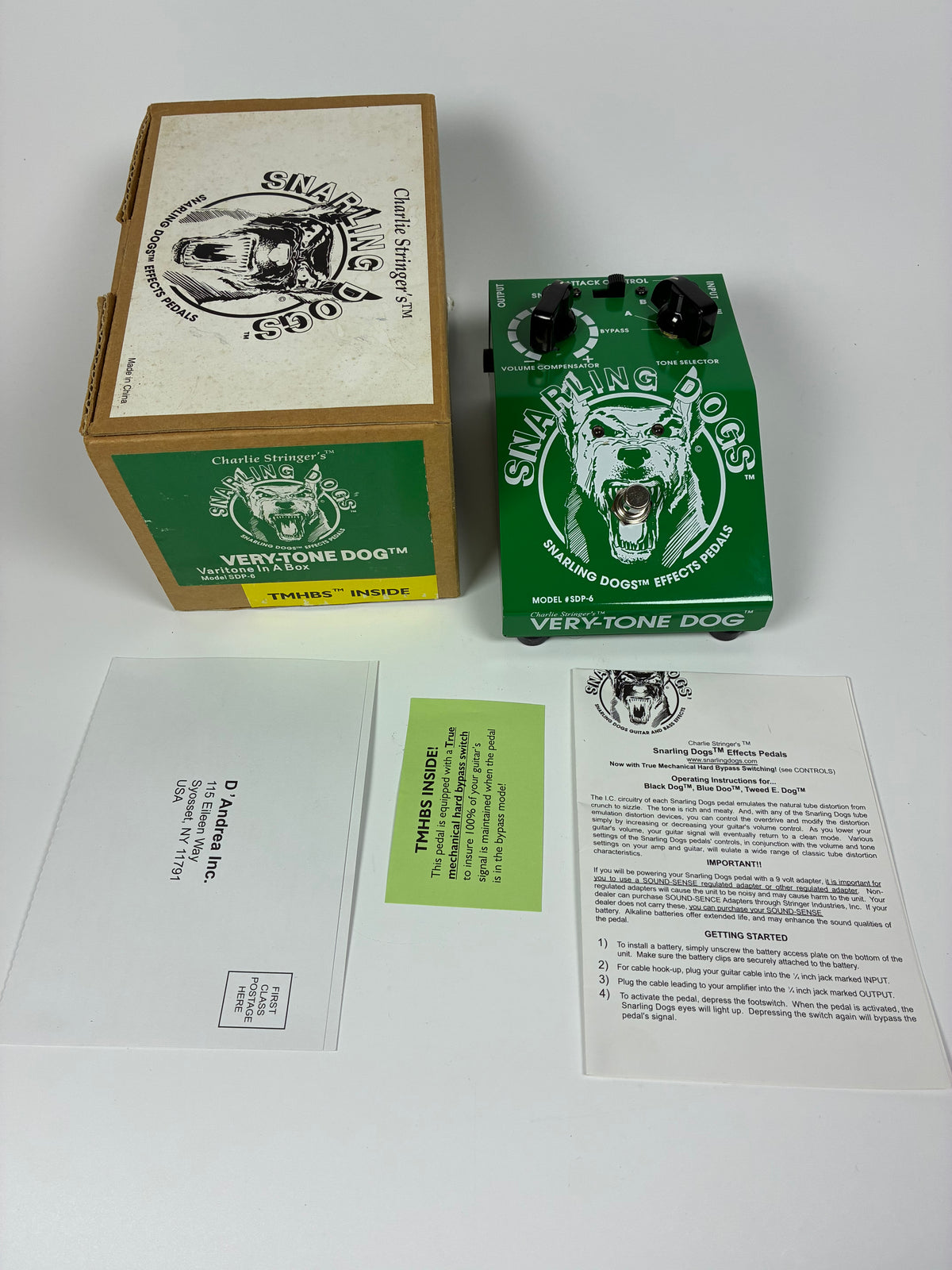Charlie StringerGÇÖs Snarling Dogs Very-Tone Dog - Excellent Condition wtih Box and Documents