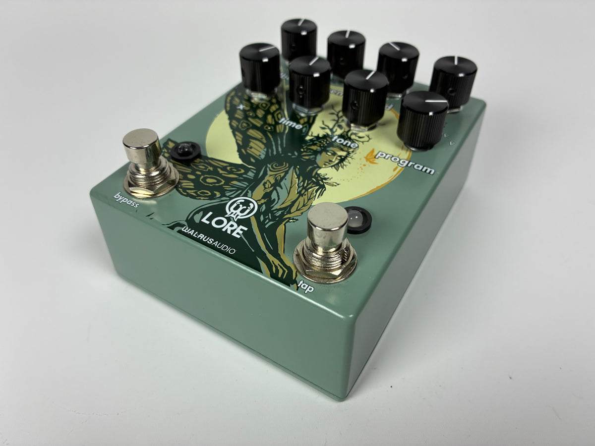 Walrus Audio Lore Reverse Soundscape Generator - Muted Green / Dark Green Fairy - Excellent Condition with Box and Documents