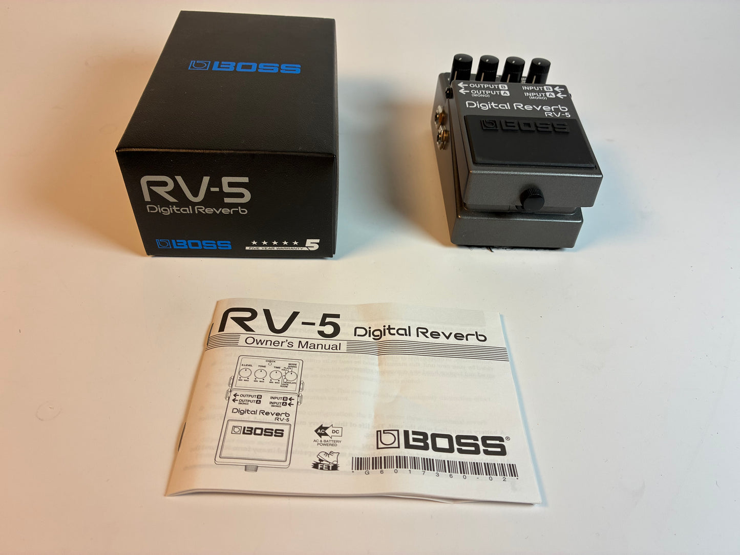 Boss RV-5 Digital Reverb - Excellent Condition with Box