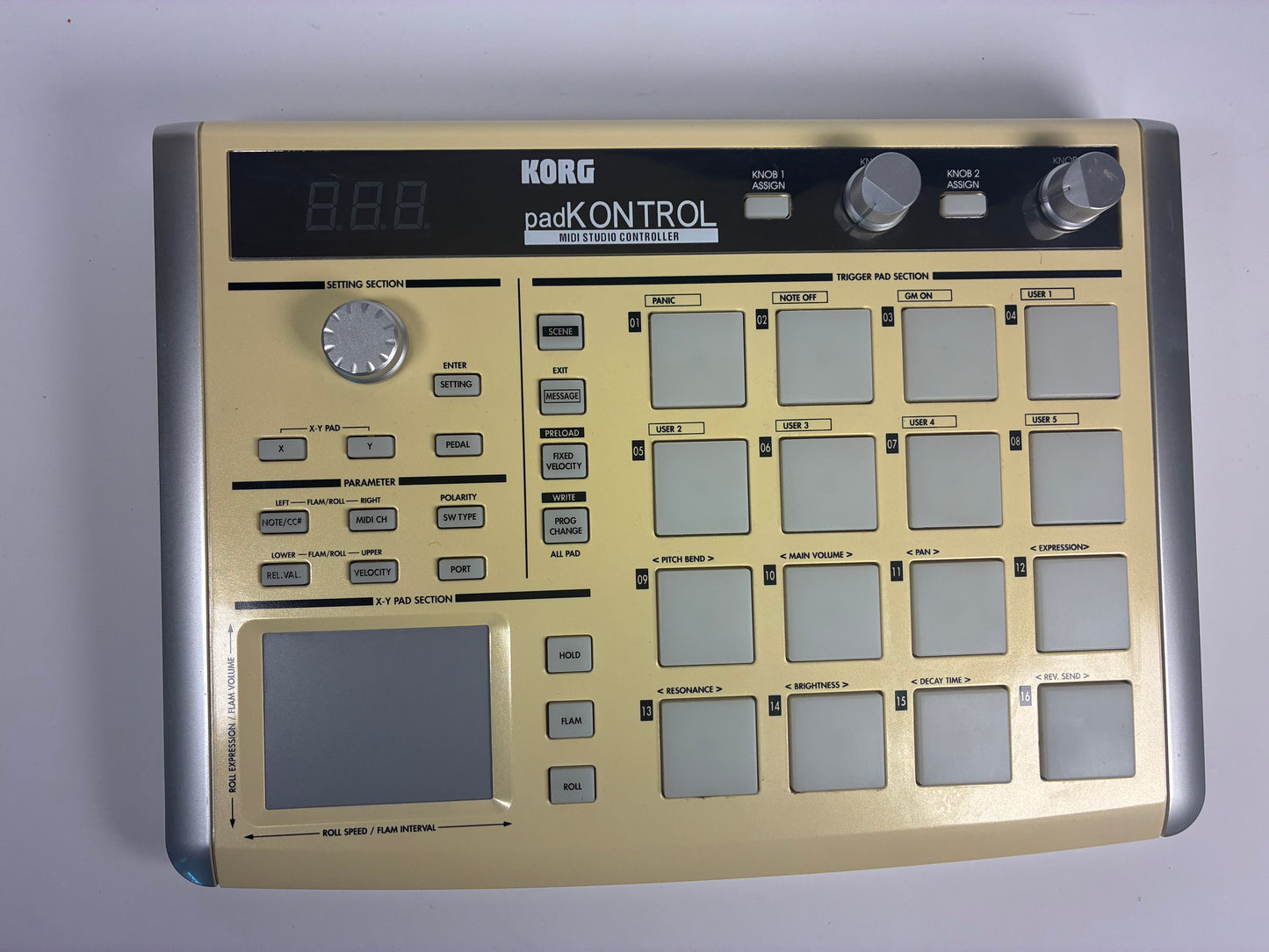 Korg padKONTROL USB Drum Pad Studio Controller - With Manual and Software Bundle