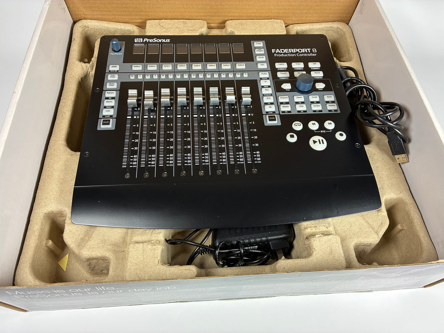 PreSonus FaderPort 8 USB DAW Control Surface - Excellent Condition with Box, USB Cable and Power Supply