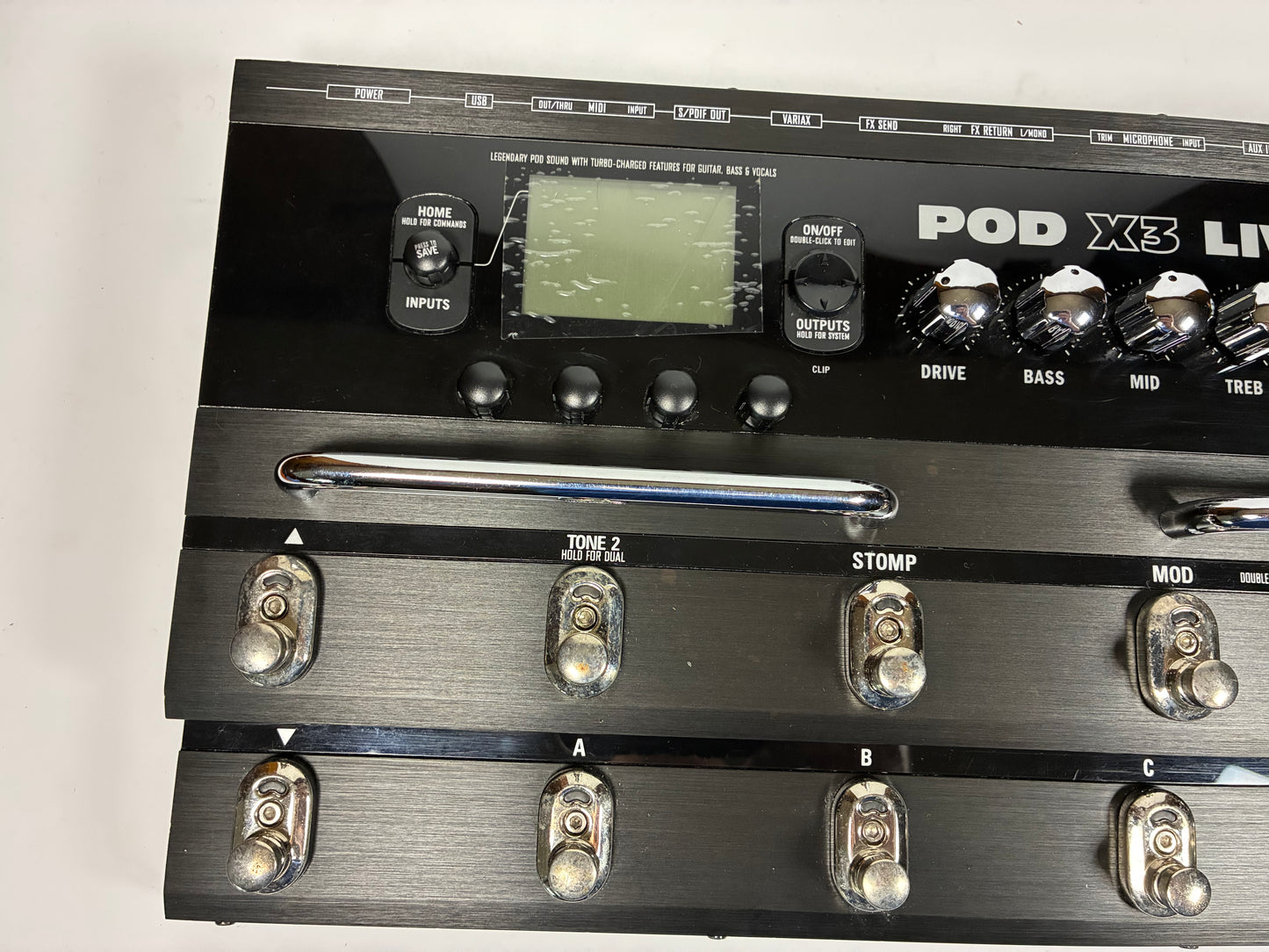 Line 6 POD X3 Live Multi-Effect and Amp Modeler - Excellent Condition with Power Supply & Fitted Bag