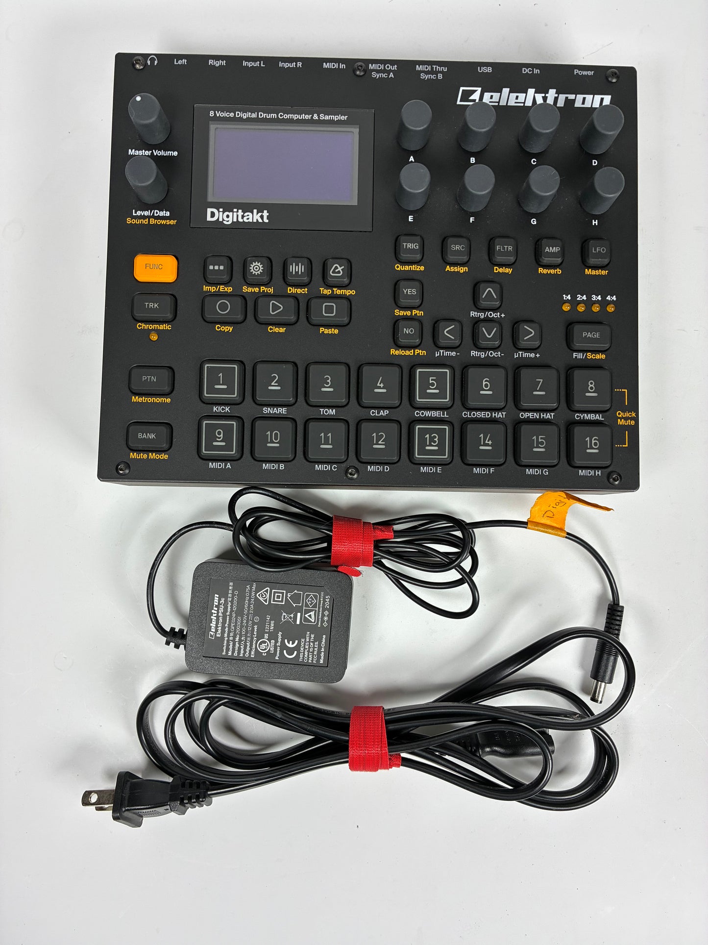 Elektron Digitakt - Excellent Condition with Box, Power Supply and Bonus Stand
