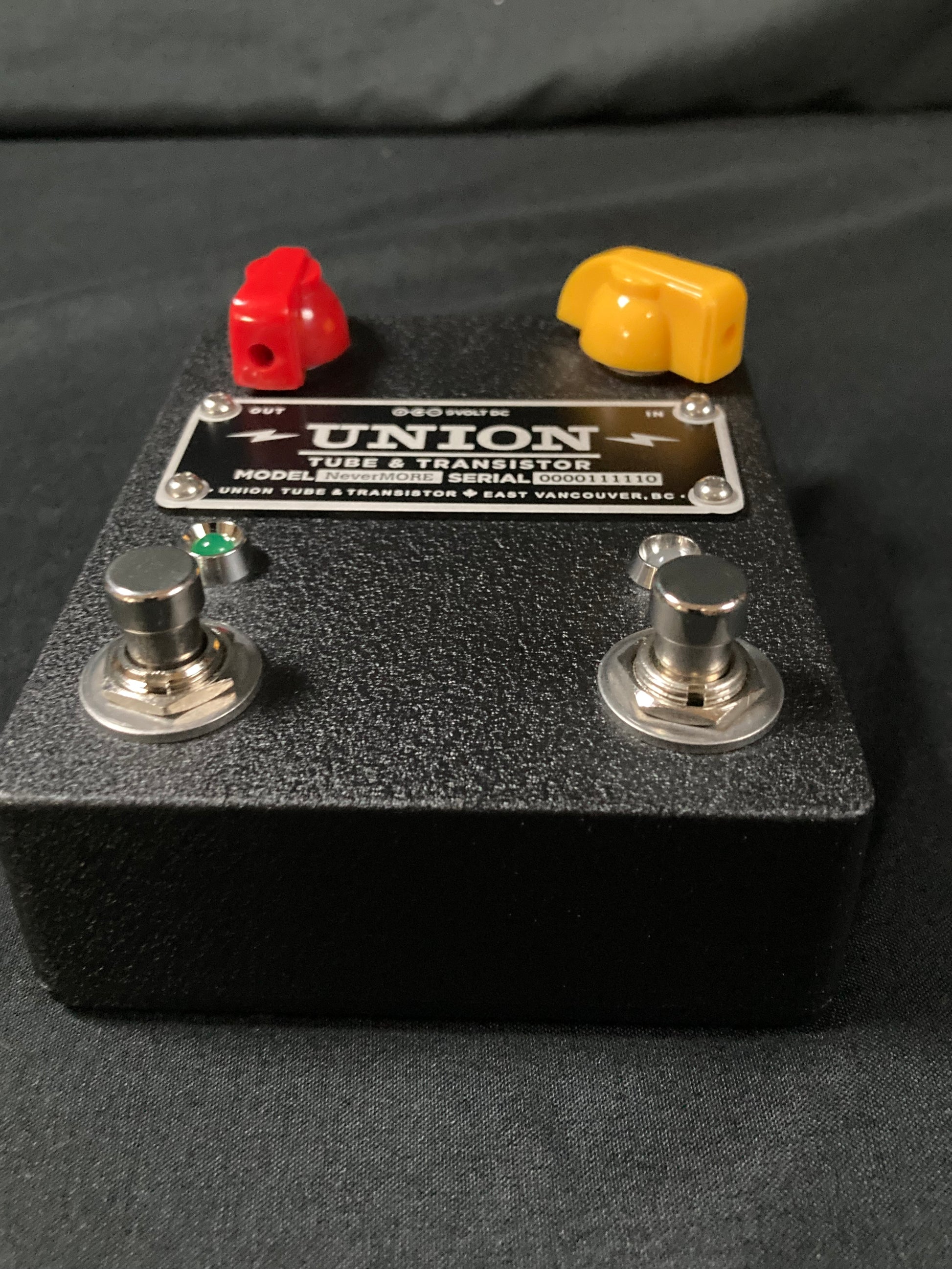 Union Tube & Transistor NeverMore Overdrive - Black - with Wood Box