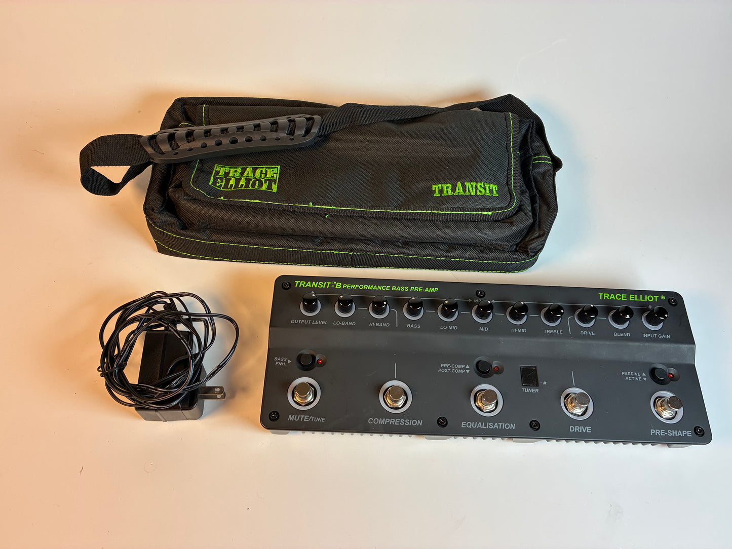 Trace Elliot Transit B Bass Multi-Effect - Excellent Condition with Box, Power Supply and Fitted Carrying Bag