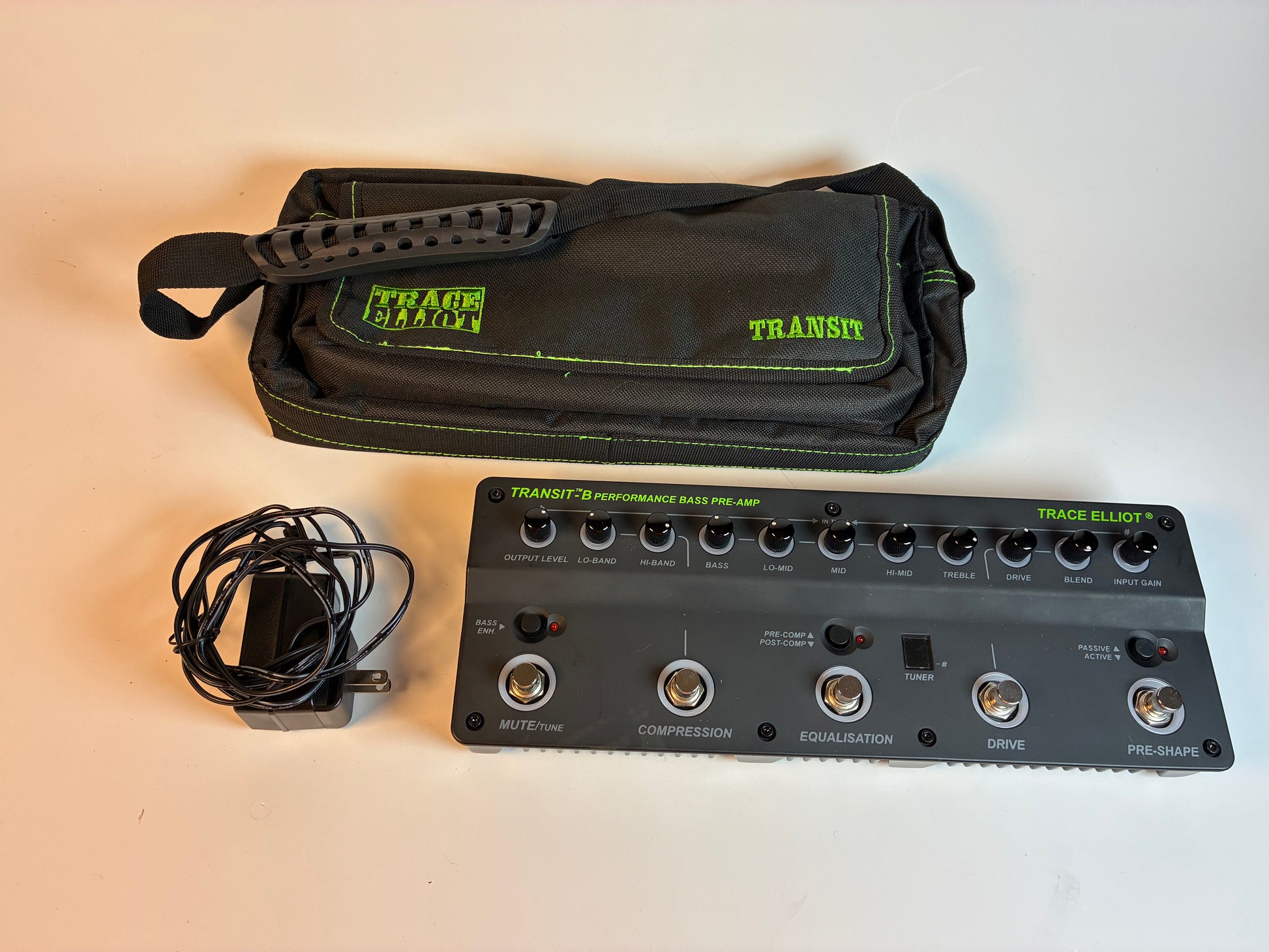Trace Elliot Transit B Bass Multi-Effect - Excellent Condition with Box, Power Supply and Fitted Carrying Bag