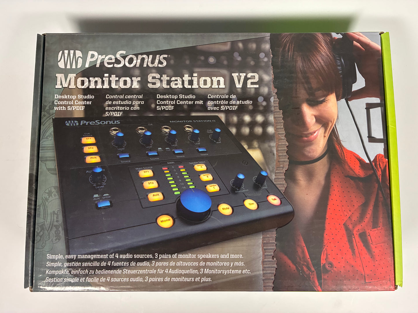 PreSonus Monitor Station V2 Desktop Monitor Controller - Excellent Condition with Box and Power Supply