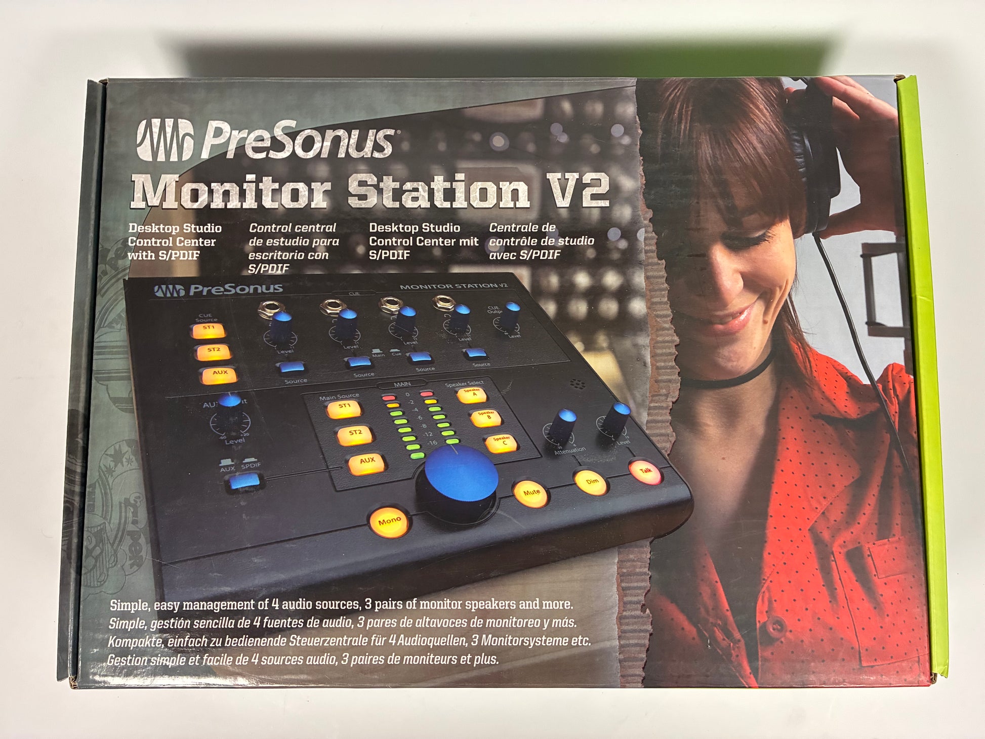 PreSonus Monitor Station V2 Desktop Monitor Controller - Excellent Condition with Box and Power Supply