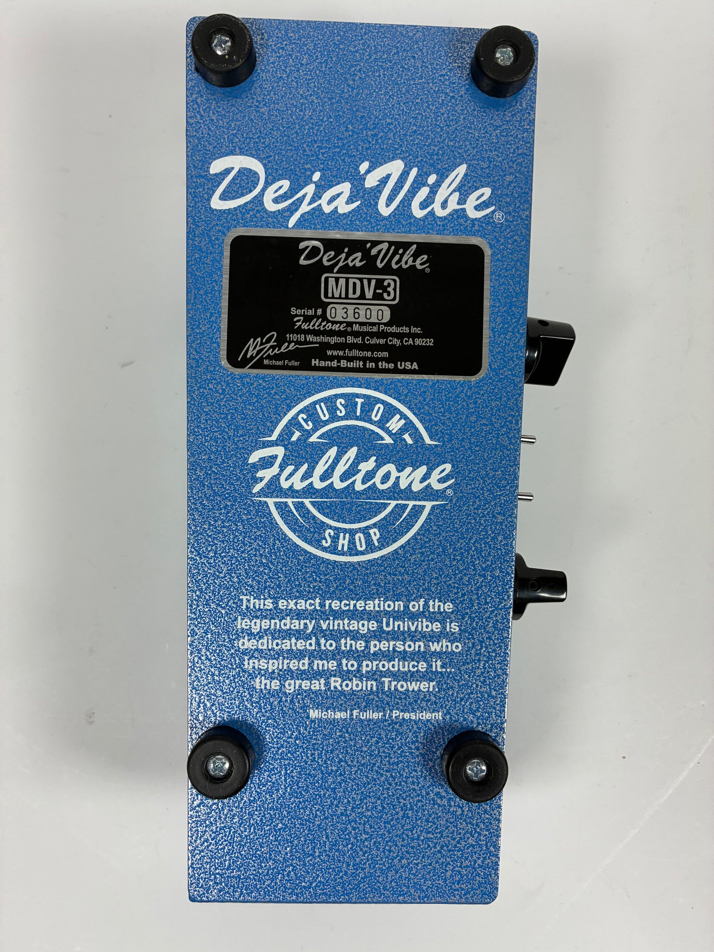 Fulltone Mini Deja Vibe MDV-3 Excellent Condition