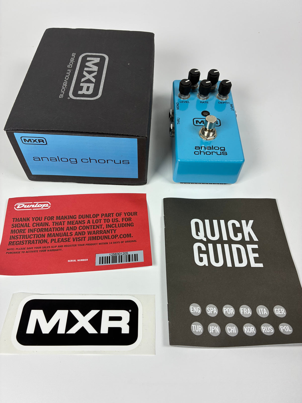 MXR M234 Analog Chorus - Excellent Condition with Box and Documents