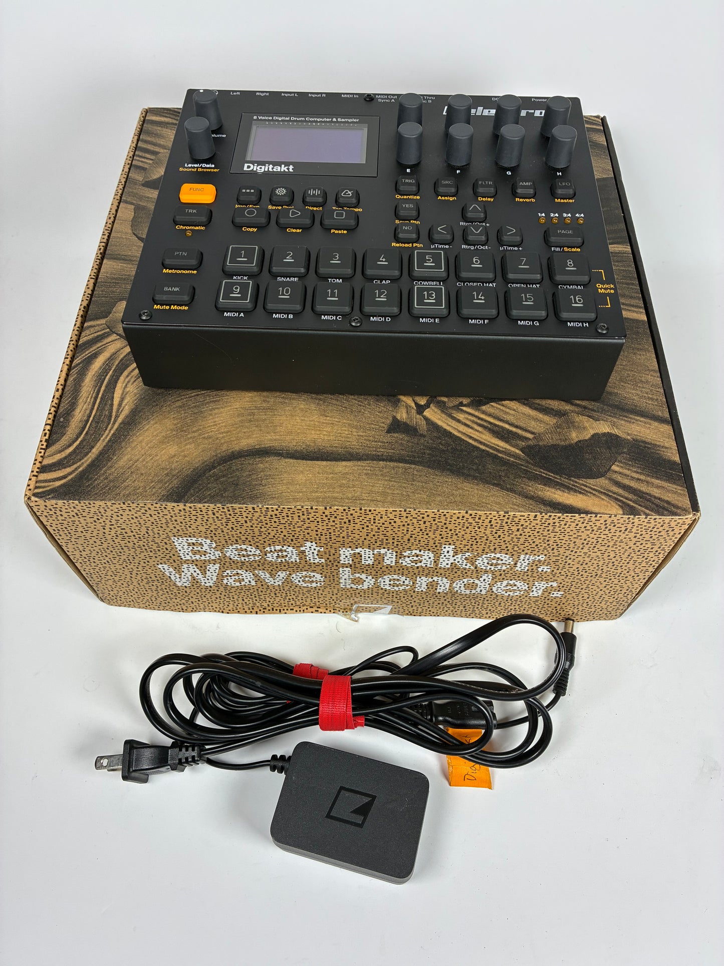 Elektron Digitakt - Excellent Condition with Box, Power Supply and Bonus Stand