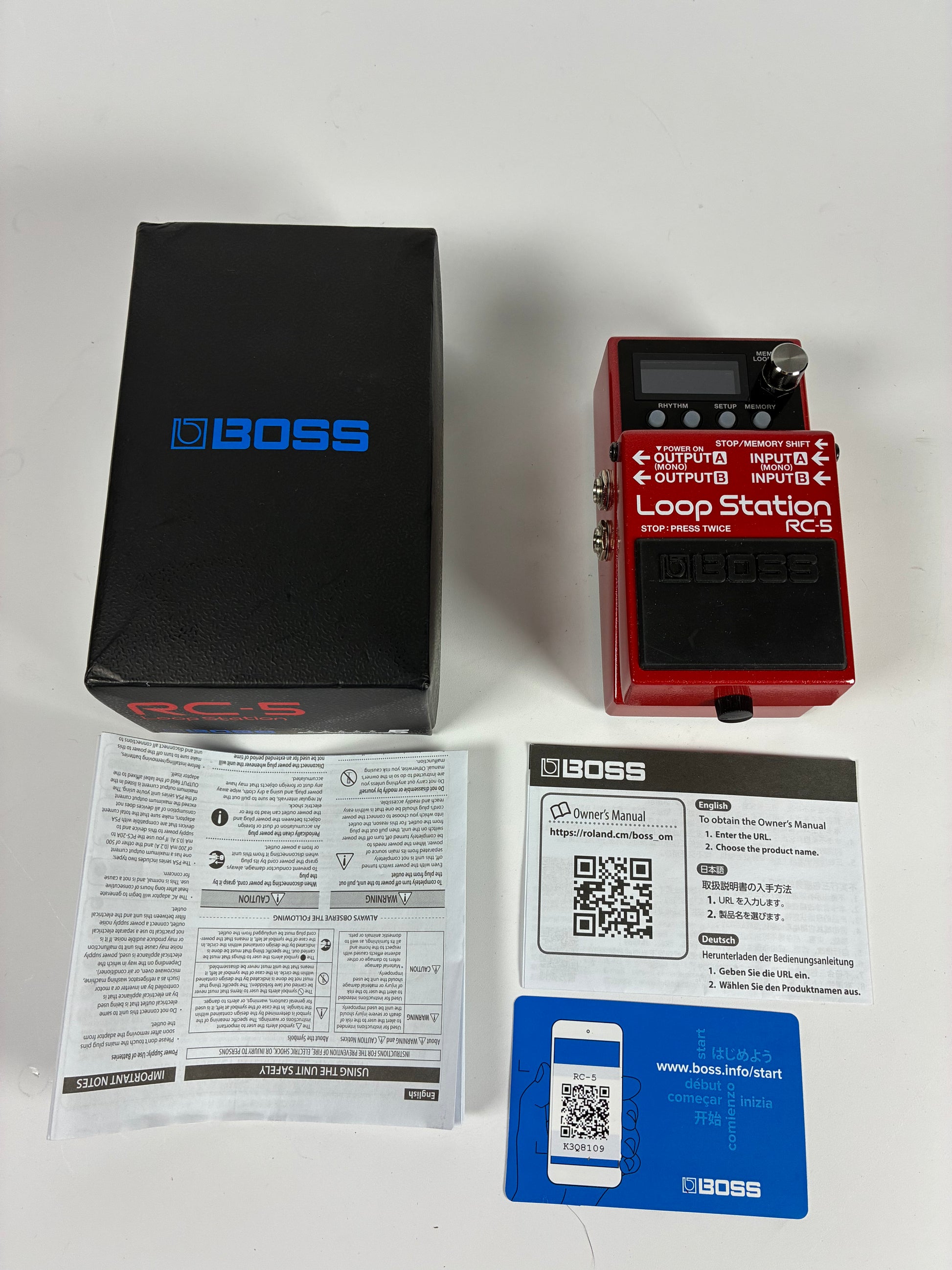 Boss RC-5 Loop Station - Excellent Condition with Box