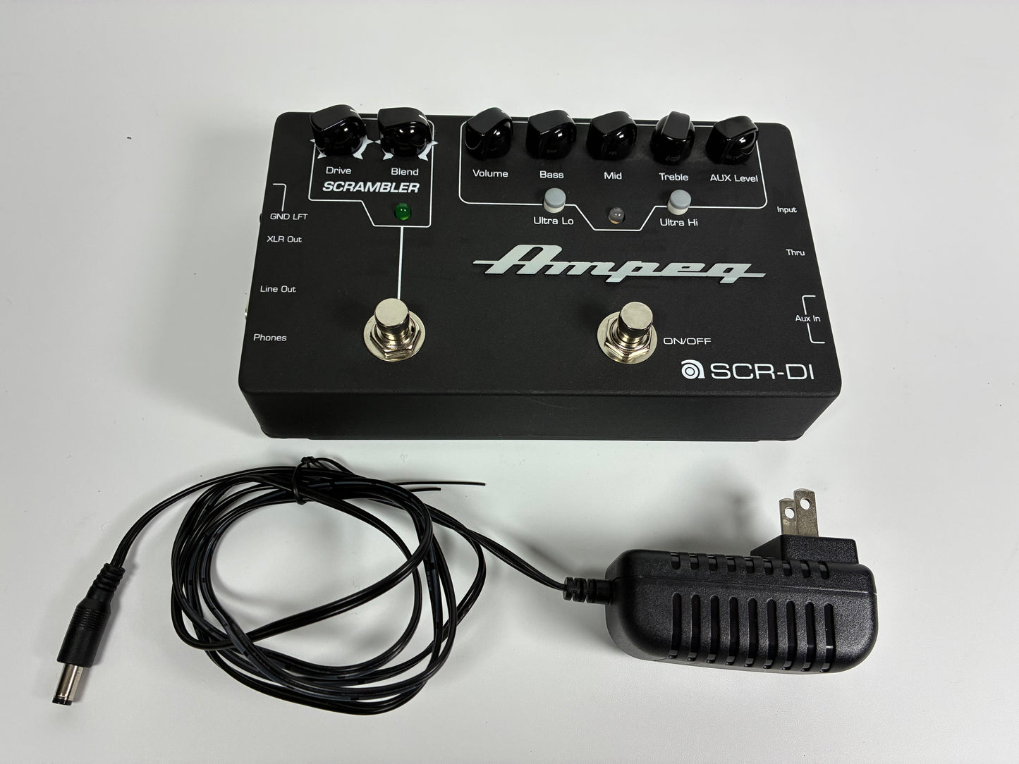 Ampeg SCRGÇæDI Bass DI Preamp with Scrambler Overdrive  - Excellent Condition with Power Supply
