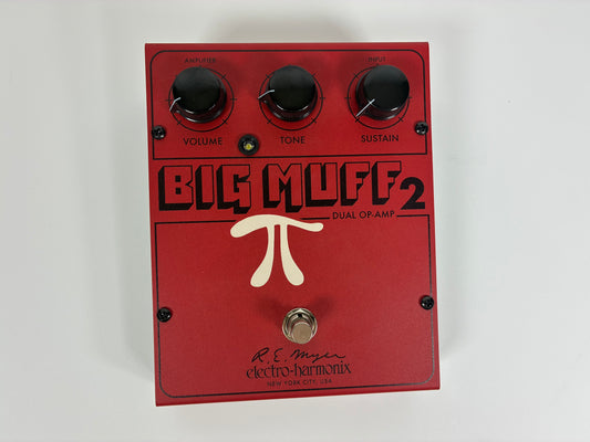 Electro-Harmonix / JHS Big Muff 2 Dual Op-Amp Fuzz - Excellent Condition with Box and Documents